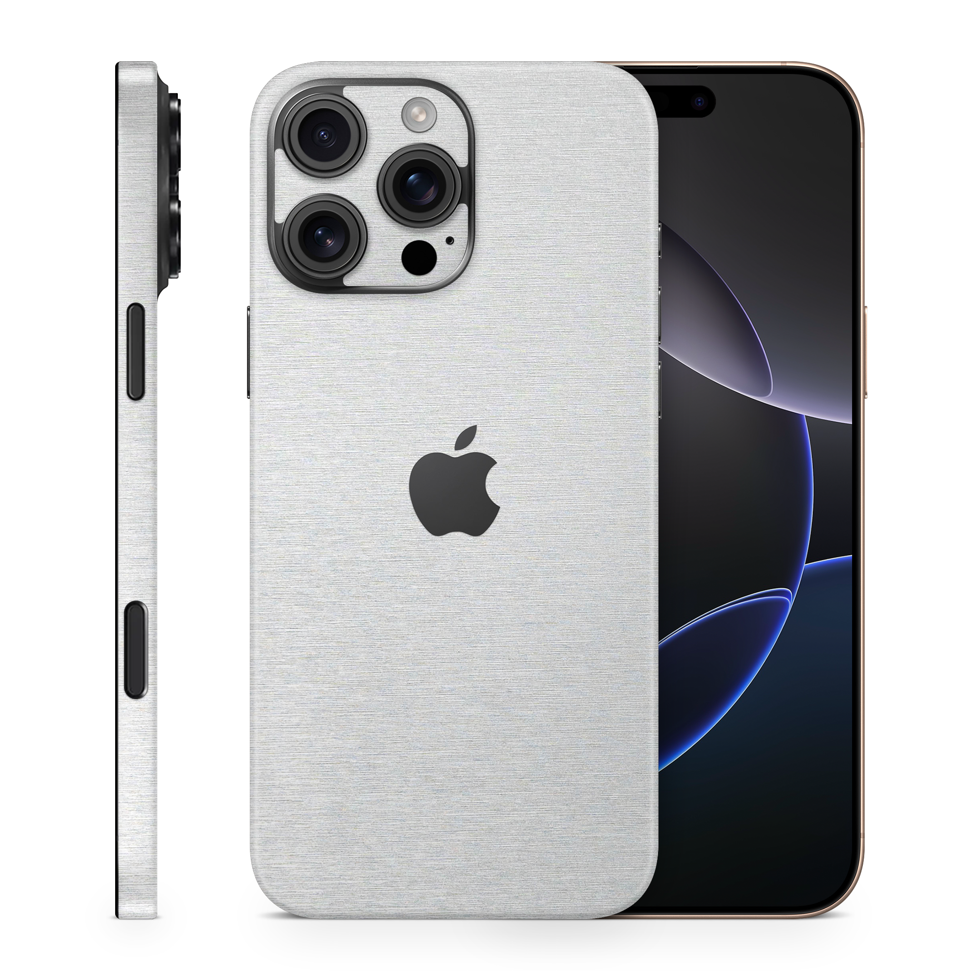 Apple Iphone 16 Professional Max Professional Brushed Aluminum Skin Wrap Cover