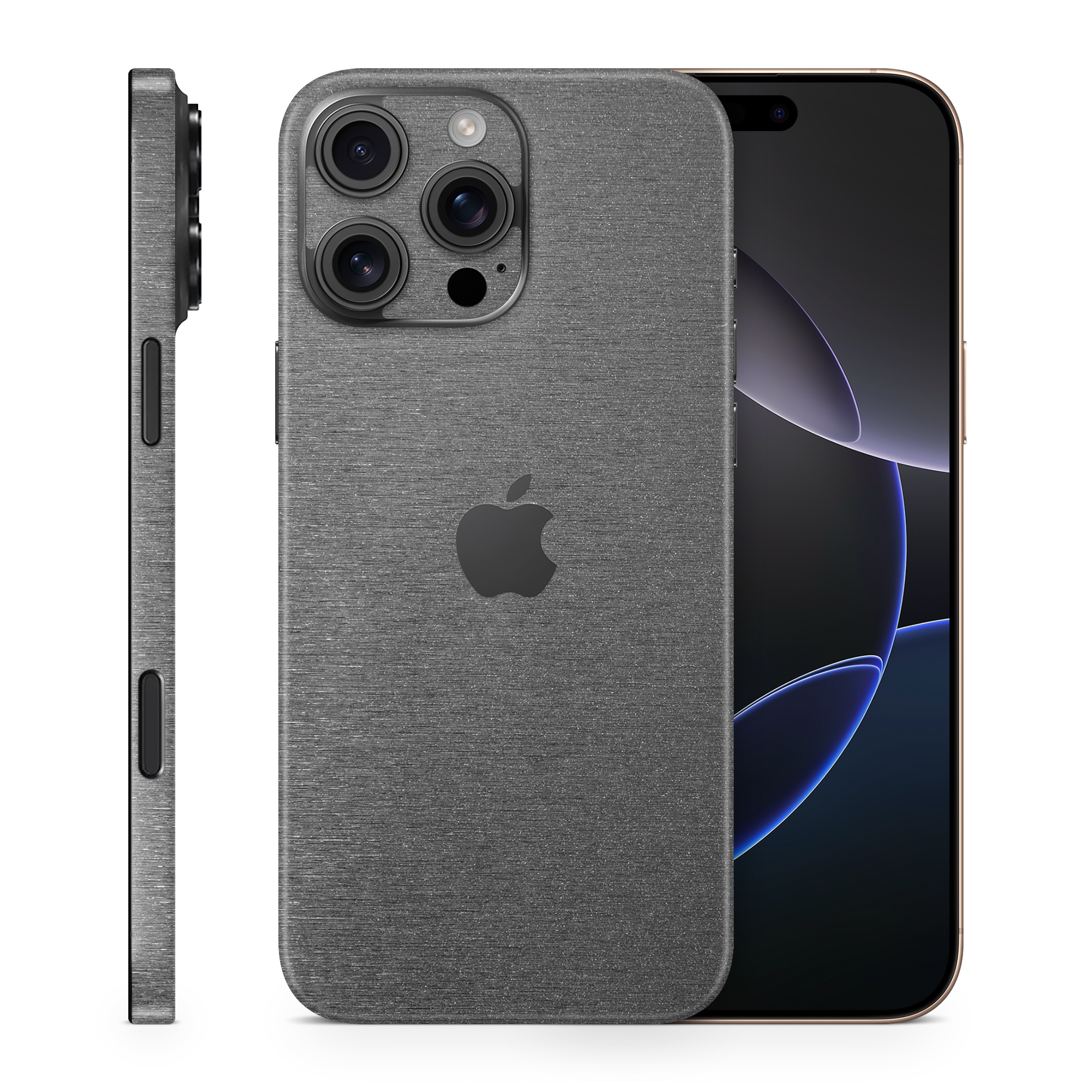 Apple Iphone 16 Professional Max Professional Brushed Black Skin Wrap Cover