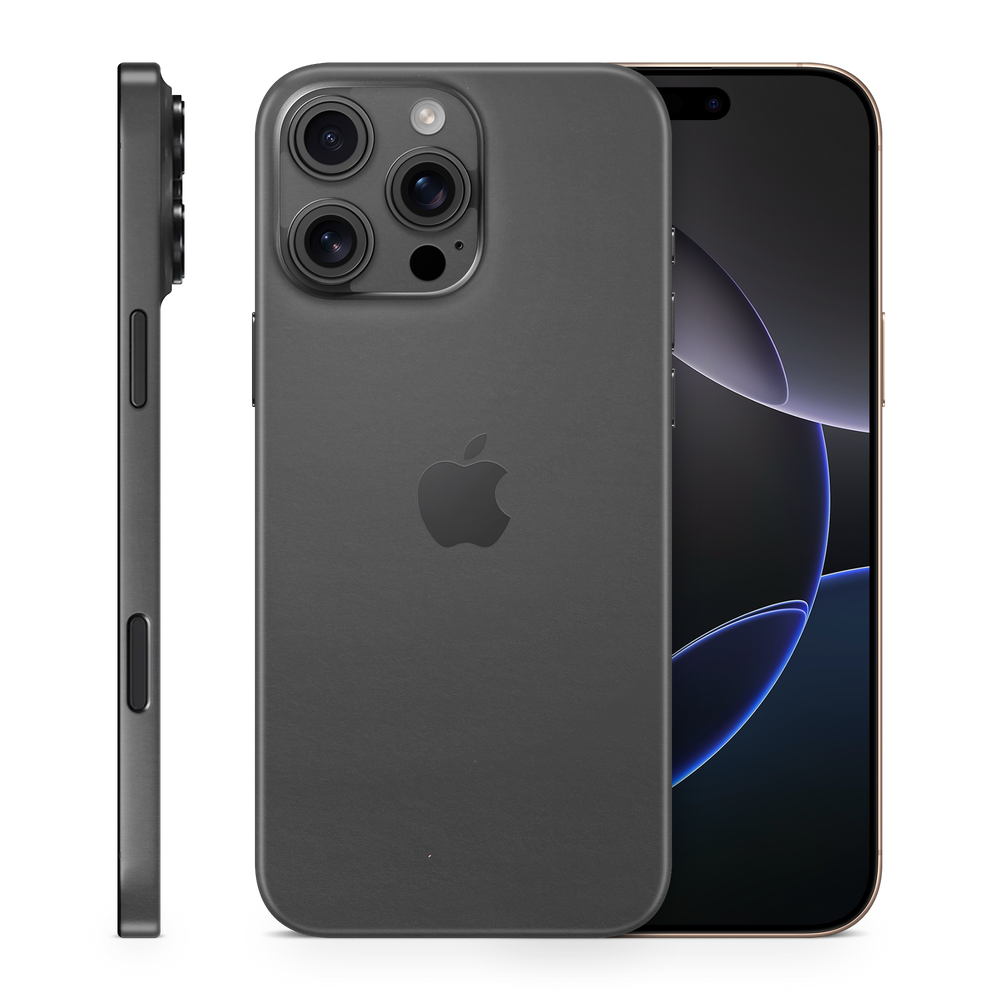 Apple Iphone 16 Professional Max Professional Matte Black Skin Wrap Cover