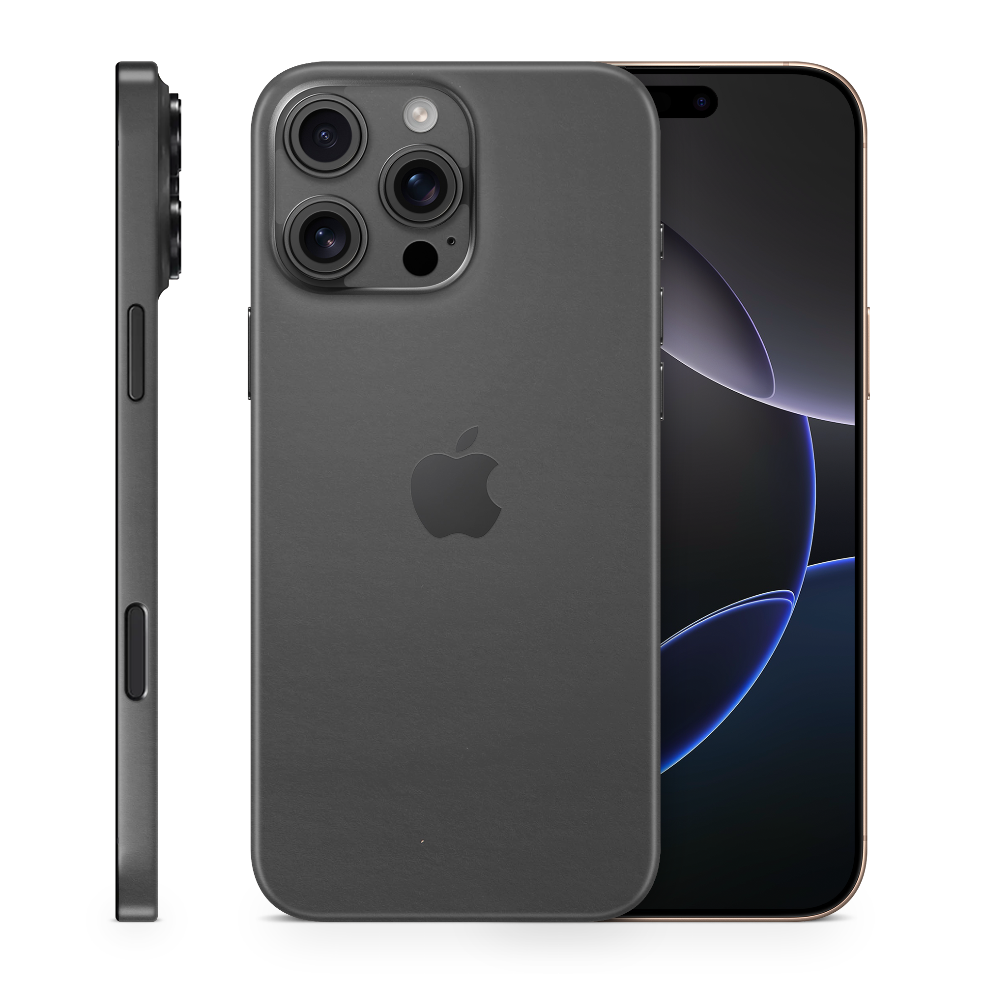 Apple Iphone 16 Professional Max Professional Matte Black Skin Wrap Cover
