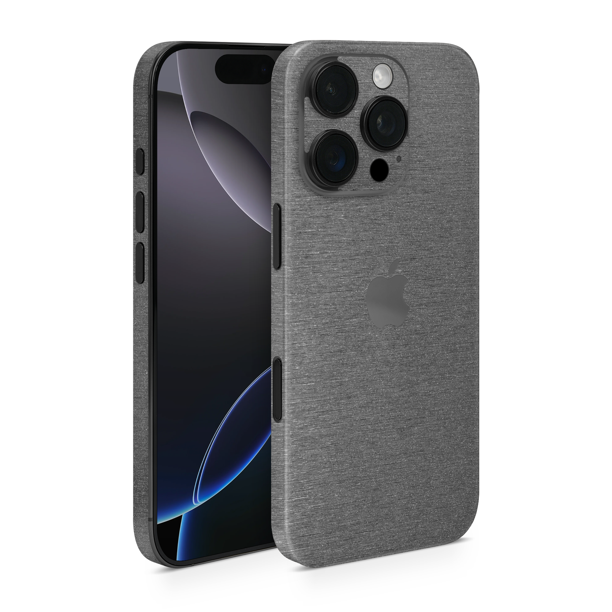 Apple Iphone 16 Professional Pro Brushed Black Skin Wrap Cover