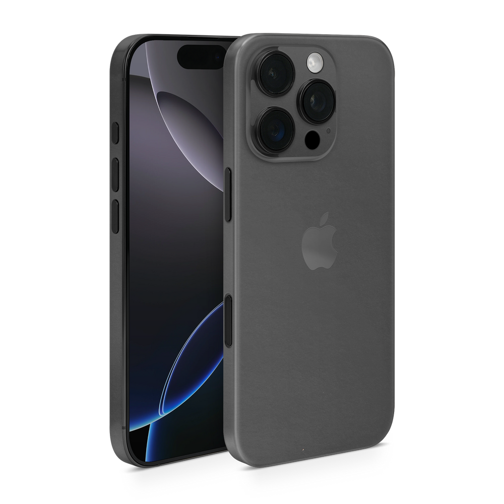 Apple Iphone 16 Professional Pro Matte Black Skin Wrap Cover