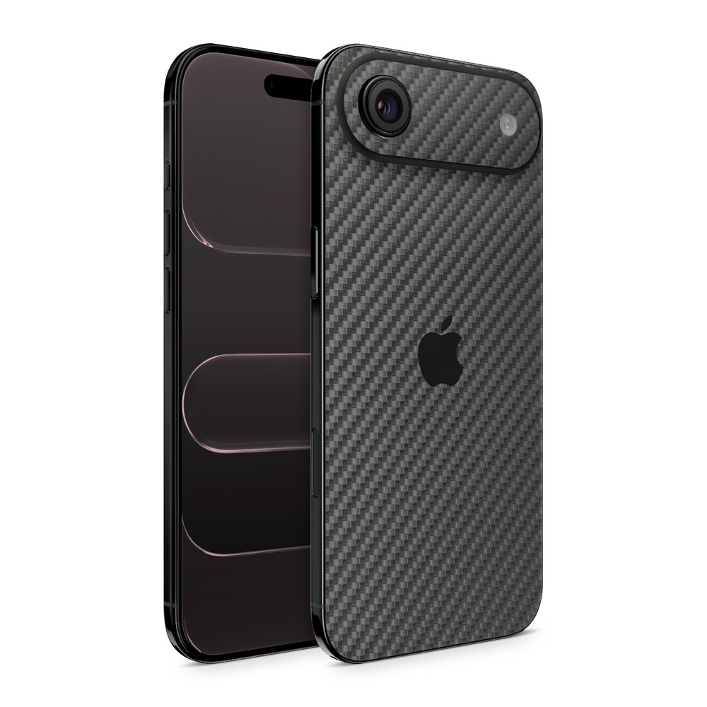 Apple Iphone 17 Air Essentials Black Carbon Fiber Skin Wrap Cover