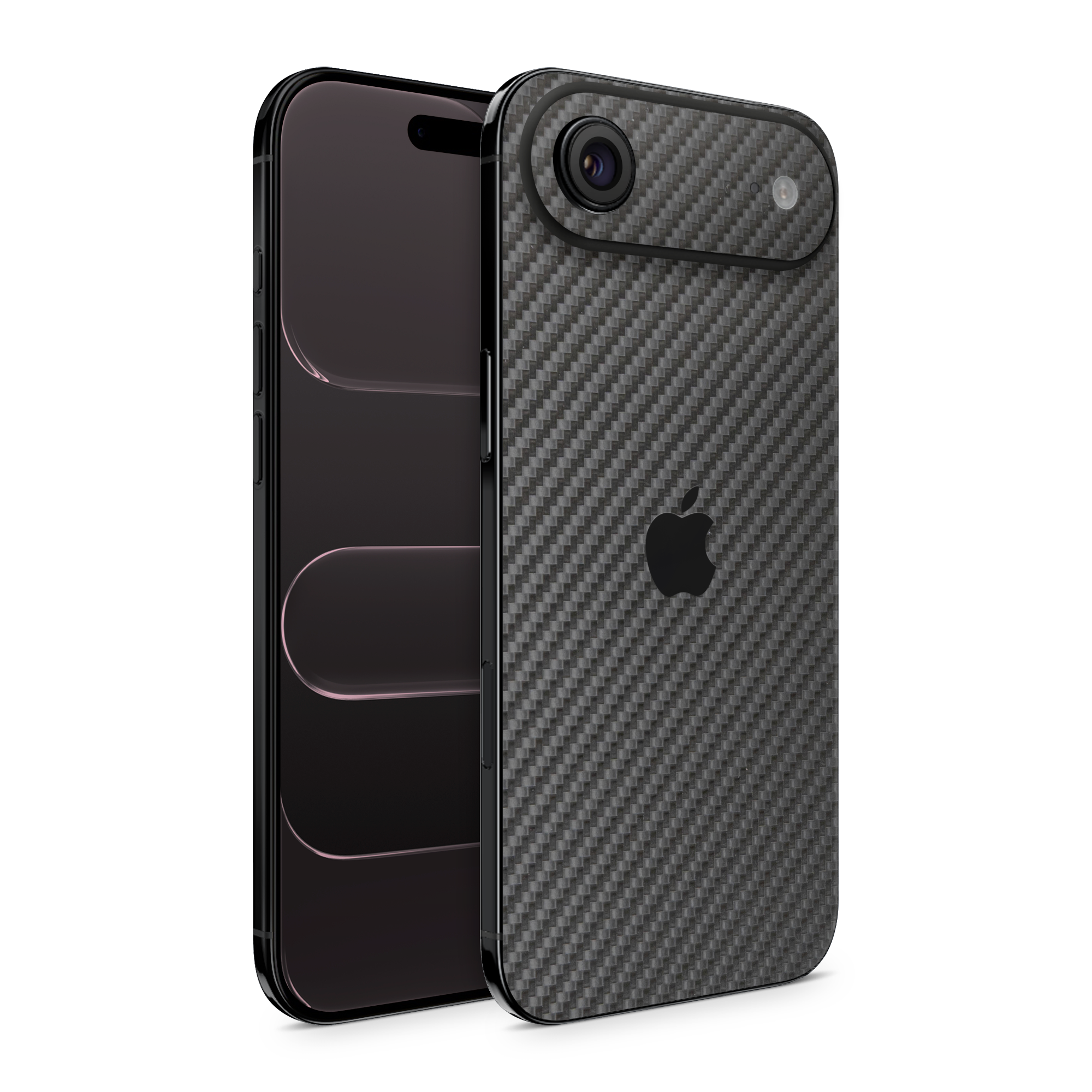 Apple Iphone 17 Air Essentials Black Carbon Fiber Skin Wrap Cover