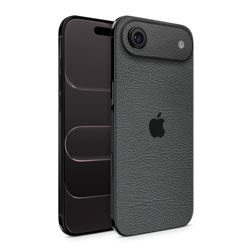 Apple Iphone 17 Air Essentials Black Leather Skin Wrap Cover