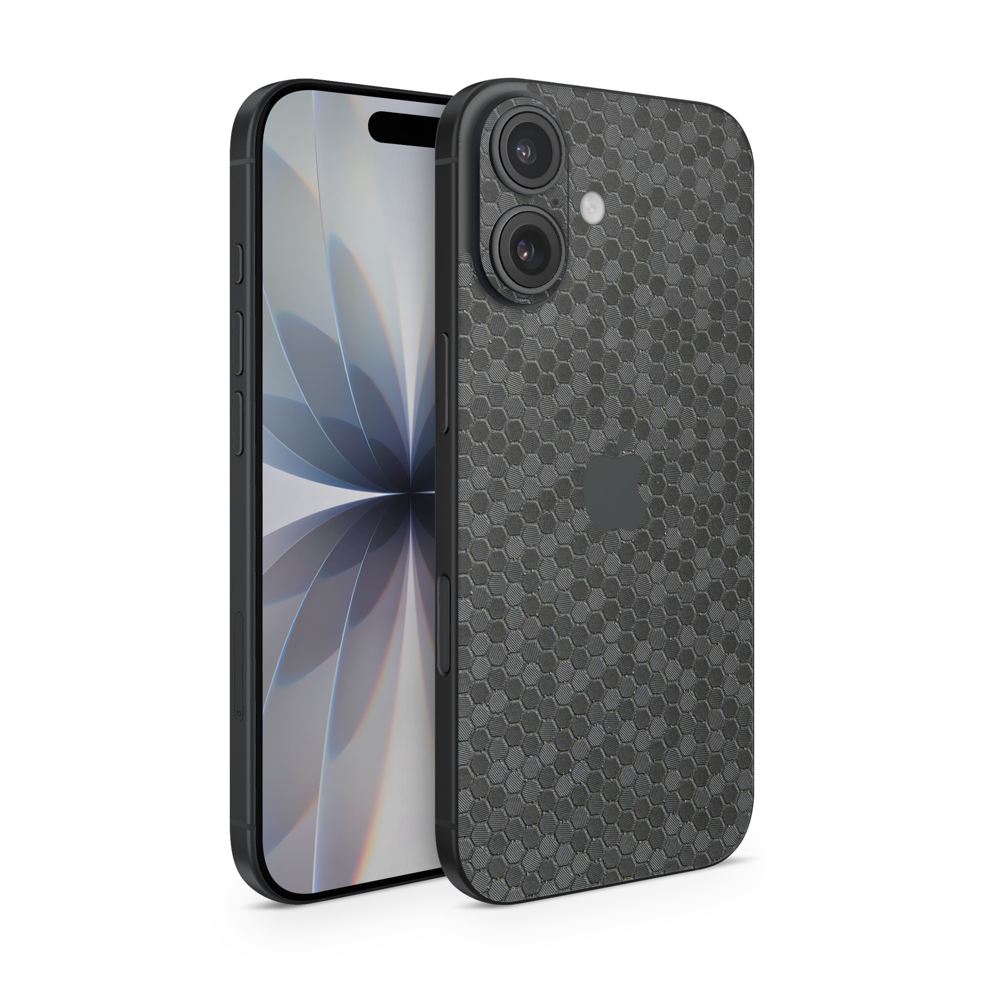 Apple Iphone 17 Base Essentials Black Honeycomb Skin Wrap Cover