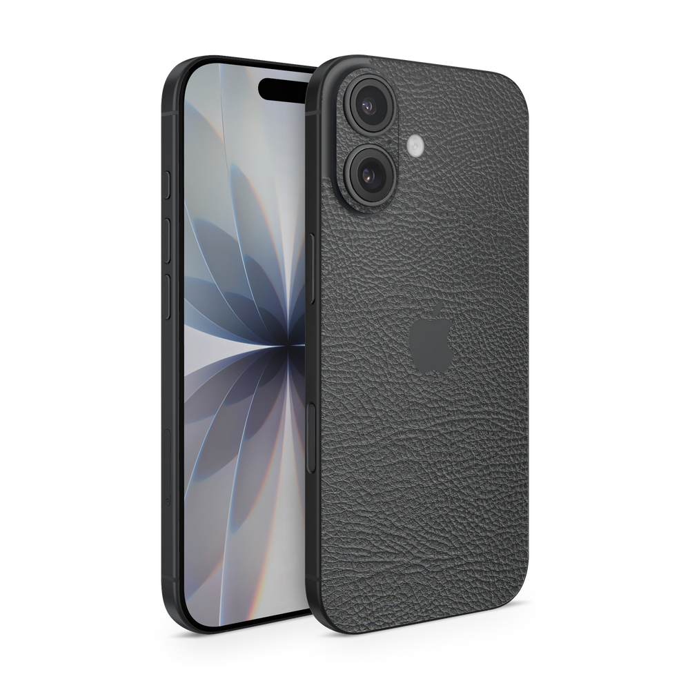 Apple Iphone 17 Base Essentials Black Leather Skin Wrap Cover