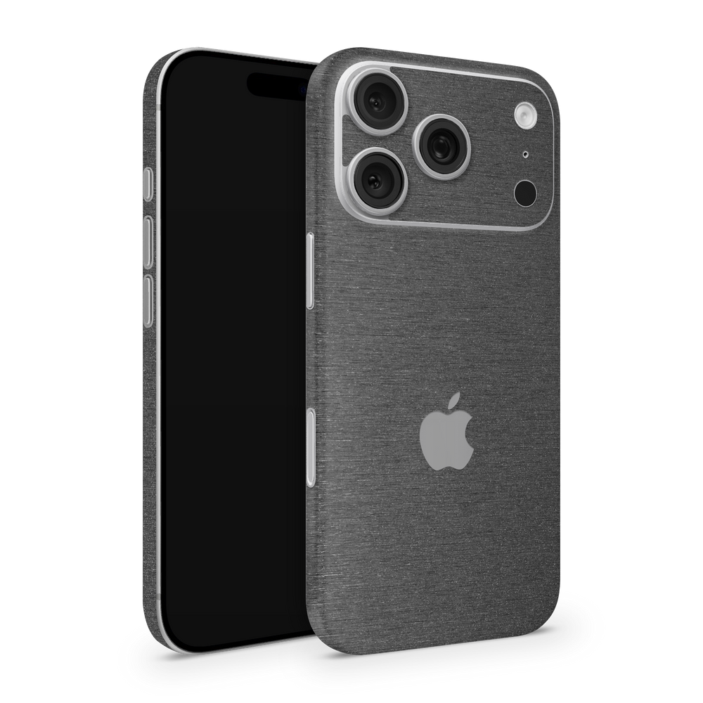 Apple Iphone 17 Professional Pro Brushed Black Skin Wrap Cover
