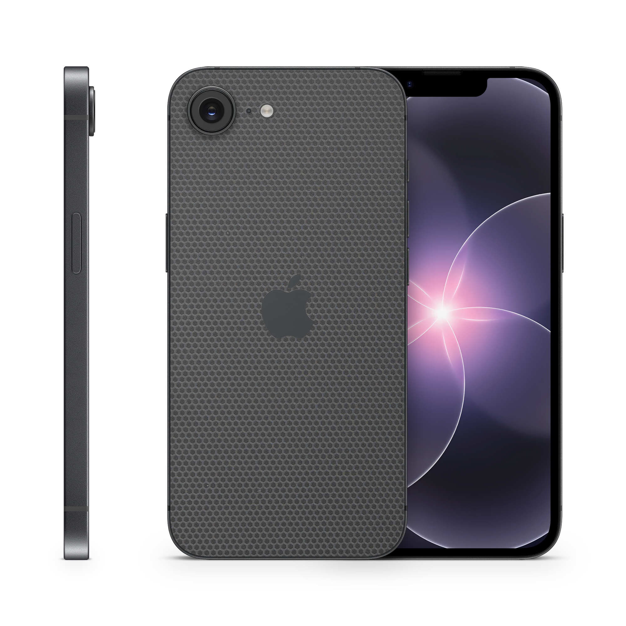 Apple Iphone 17E Essentials Black Matrix Skin Wrap Cover