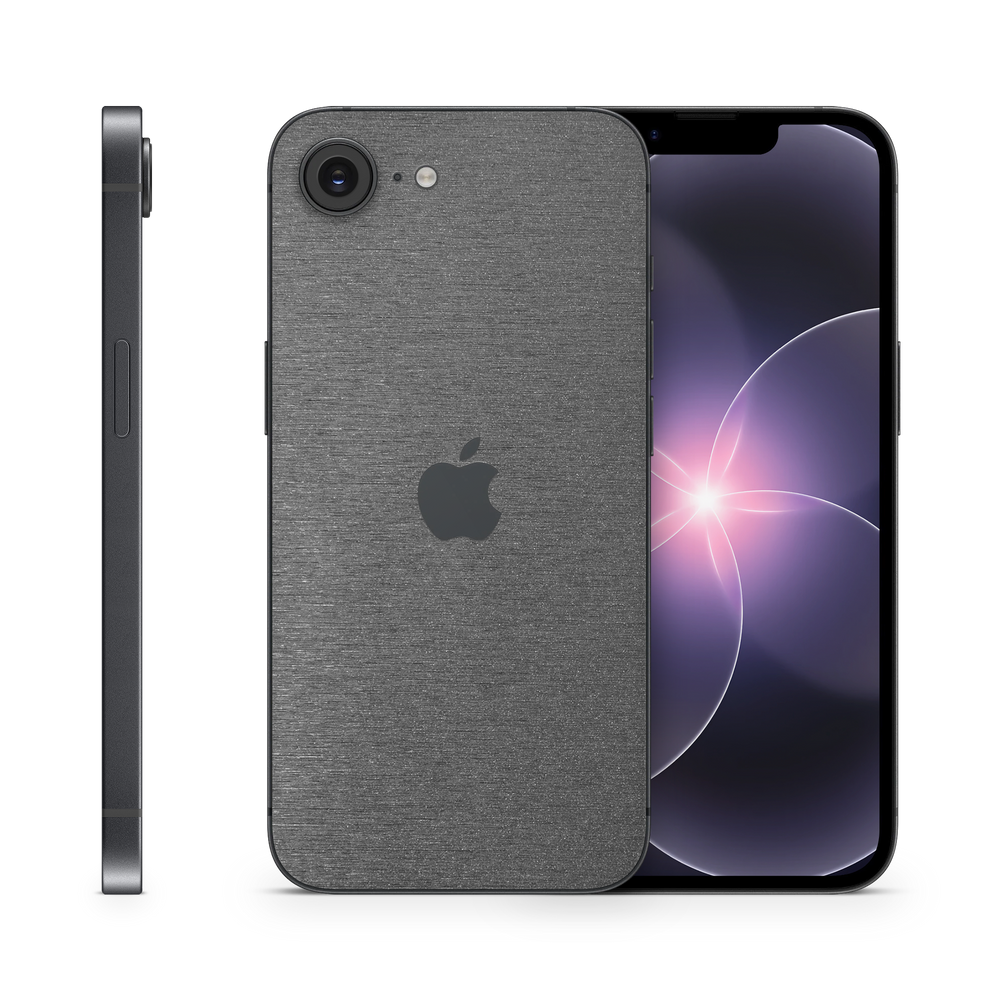 Apple Iphone 17E Essentials Brushed Black Skin Wrap Cover