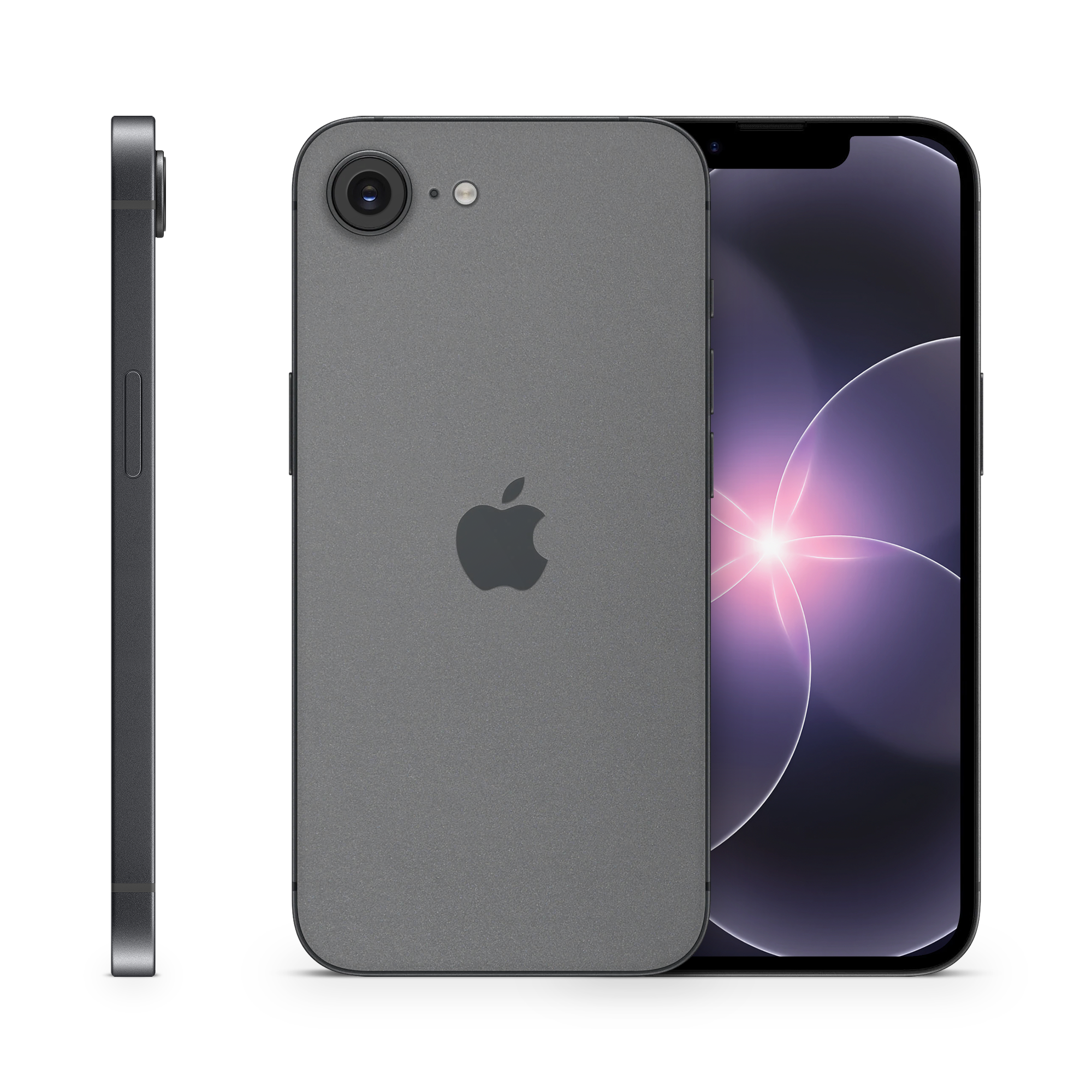 Apple Iphone 17E Essentials Charcoal Grey Skin Wrap Cover