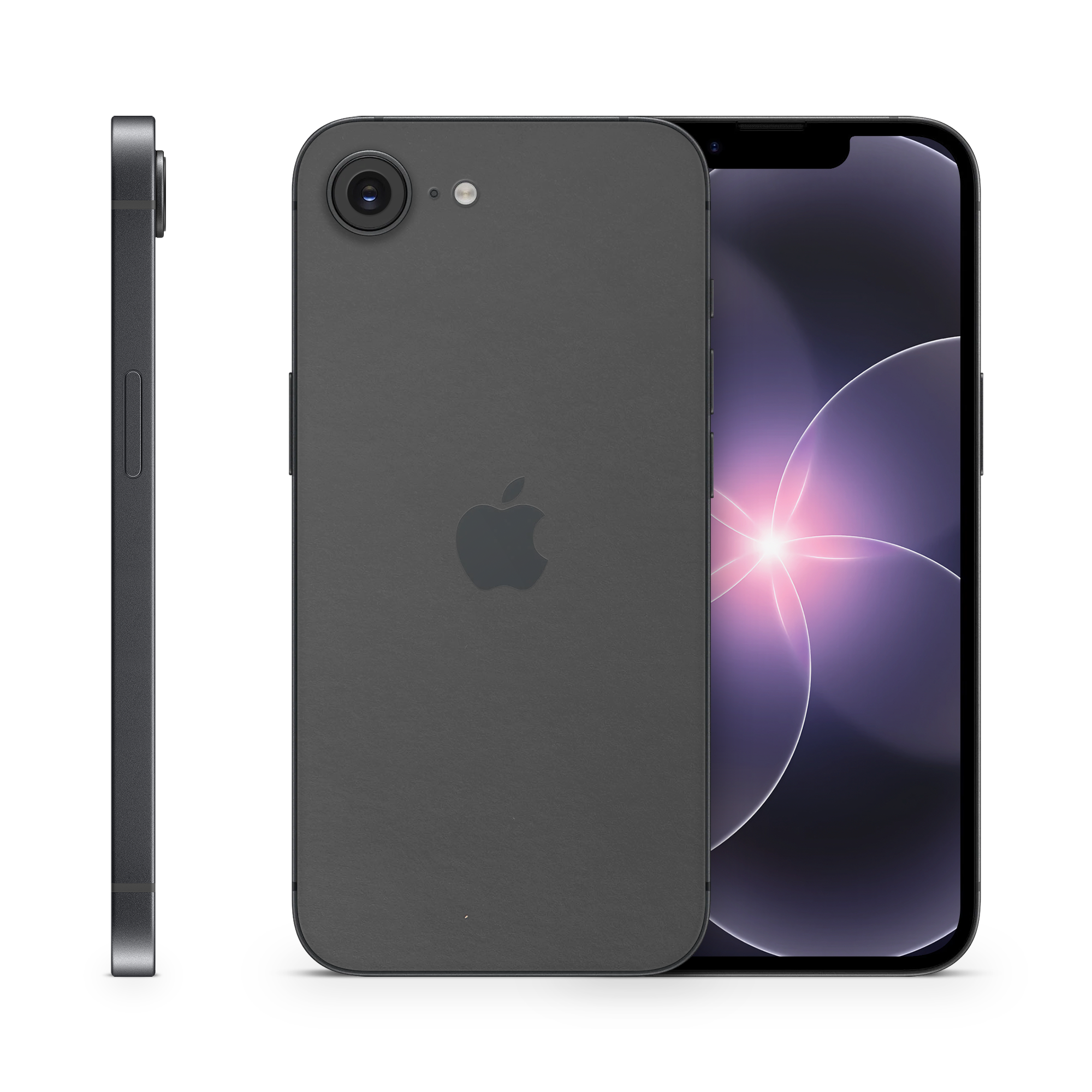 Apple Iphone 17E Essentials Matte Black Skin Wrap Cover