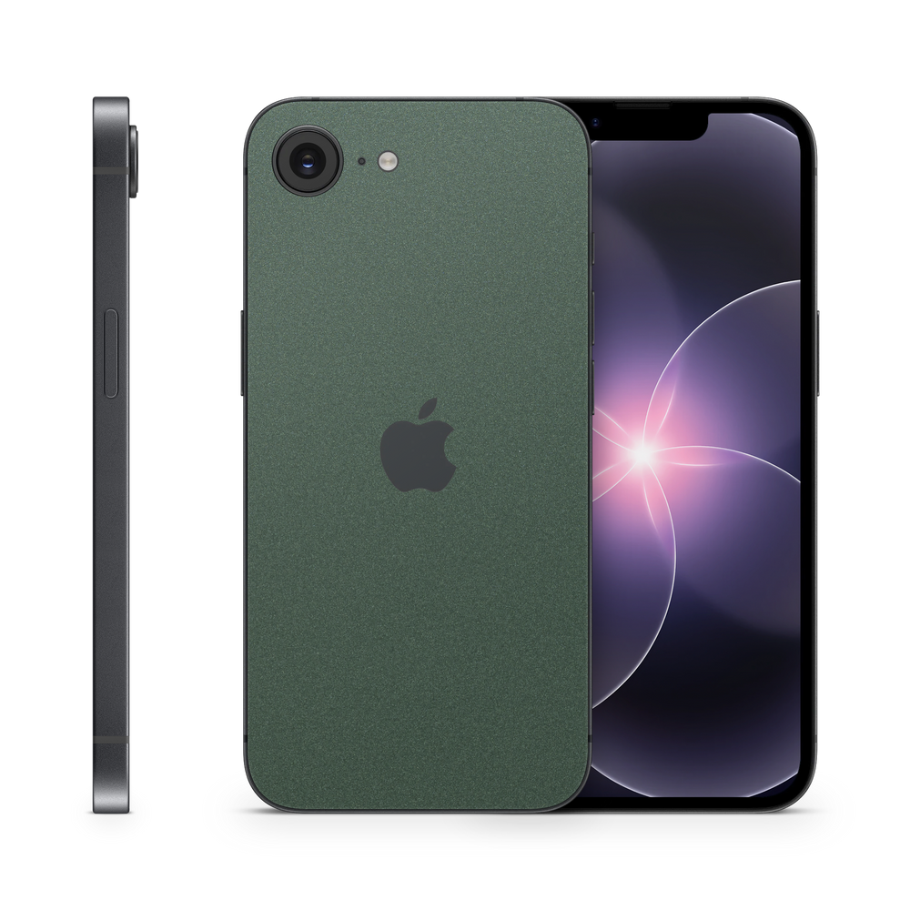 Apple iPhone 17e Essentials Matte Green Metallic Skin Wrap Cover