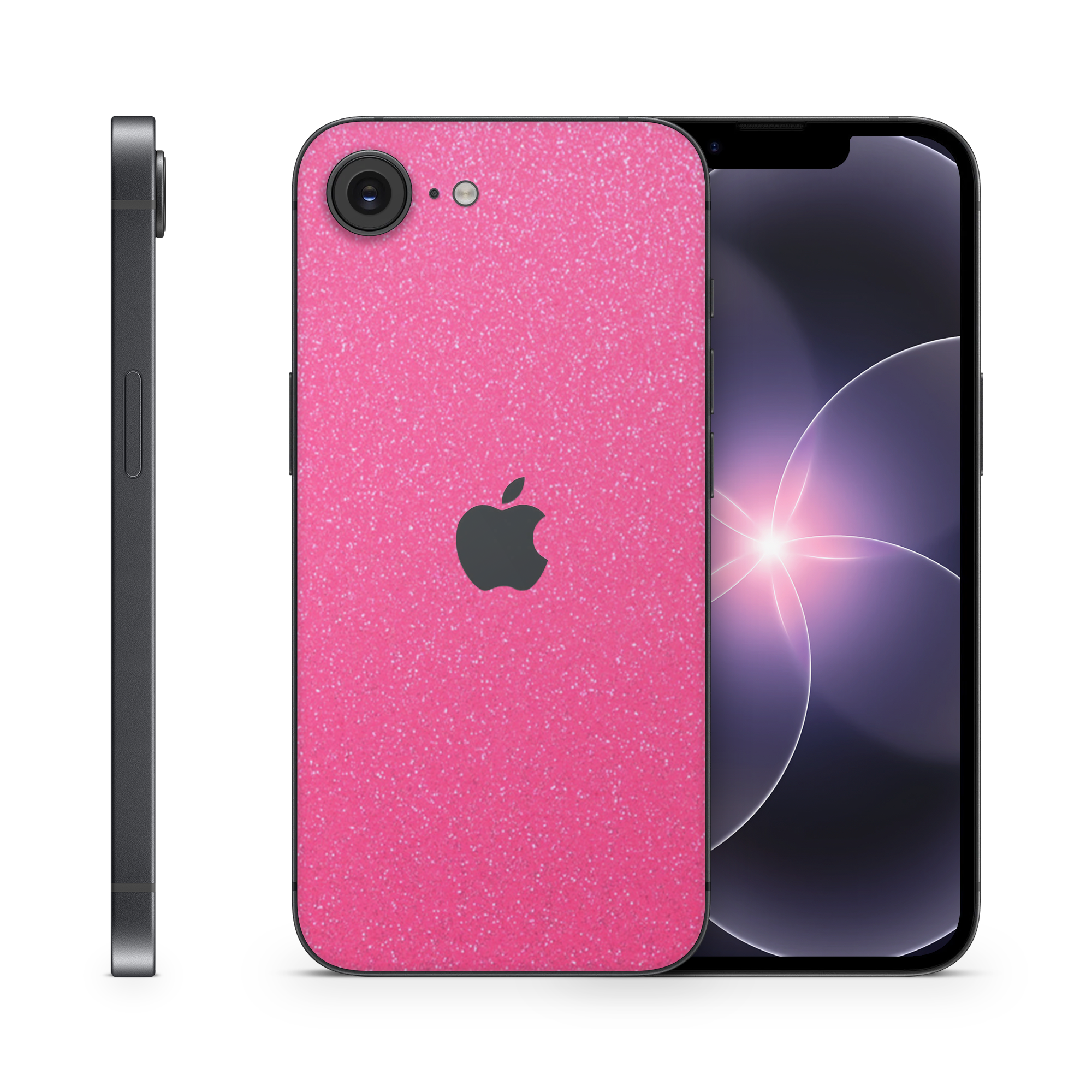 Apple Iphone 17E Essentials Pink Glitterbomb Skin Wrap Cover