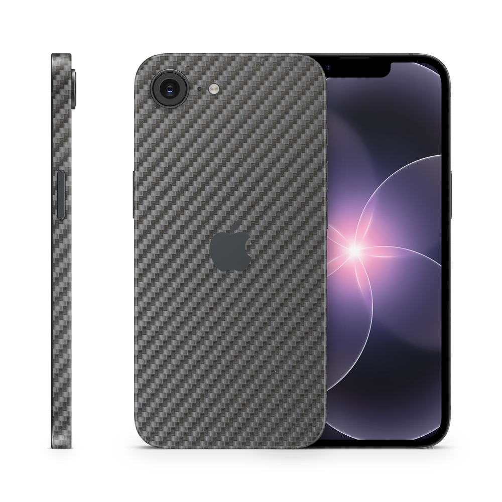 Apple Iphone 17E Professional Black Carbon Fiber Skin Wrap Cover