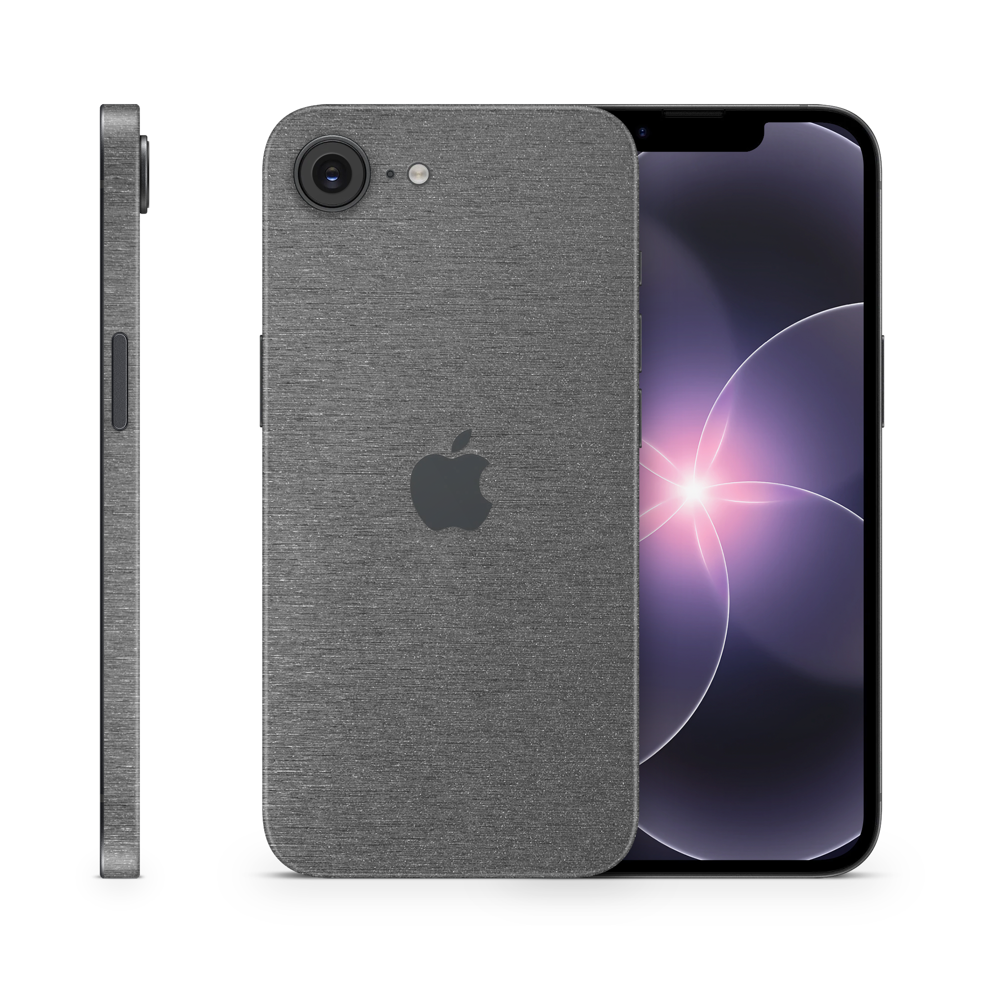 Apple Iphone 17E Professional Brushed Black Skin Wrap Cover