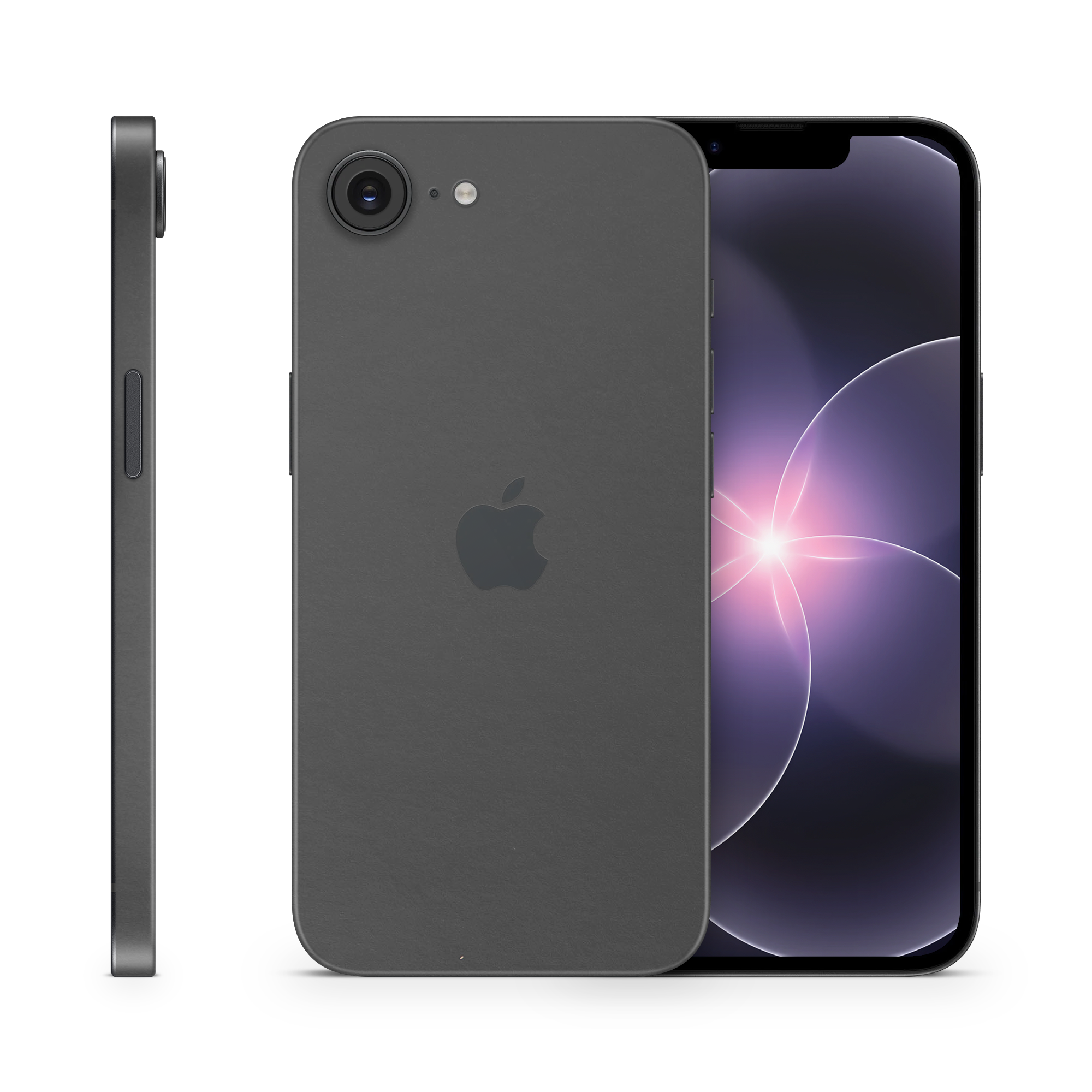 Apple Iphone 17E Professional Matte Black Skin Wrap Cover