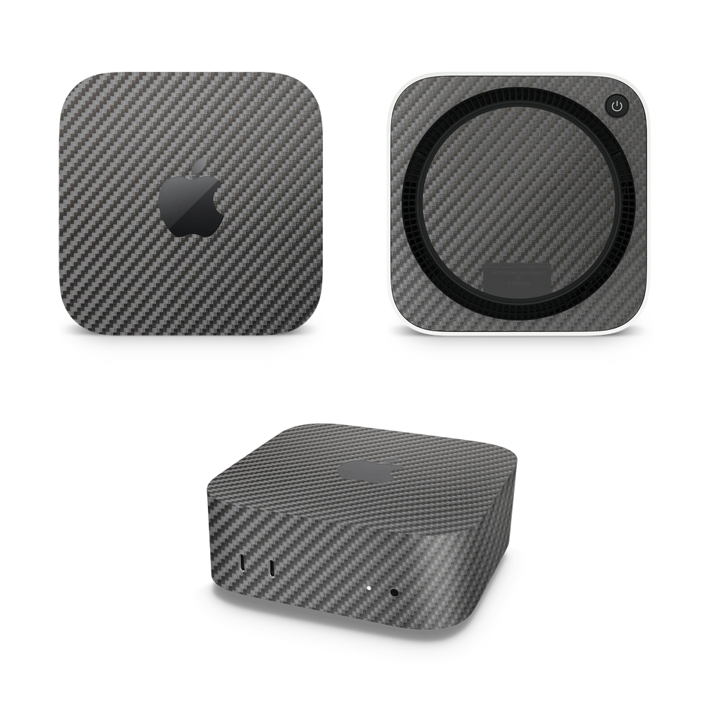 Apple Mac Mini 2024 Professional Black Carbon Fiber Skin Wrap Cover