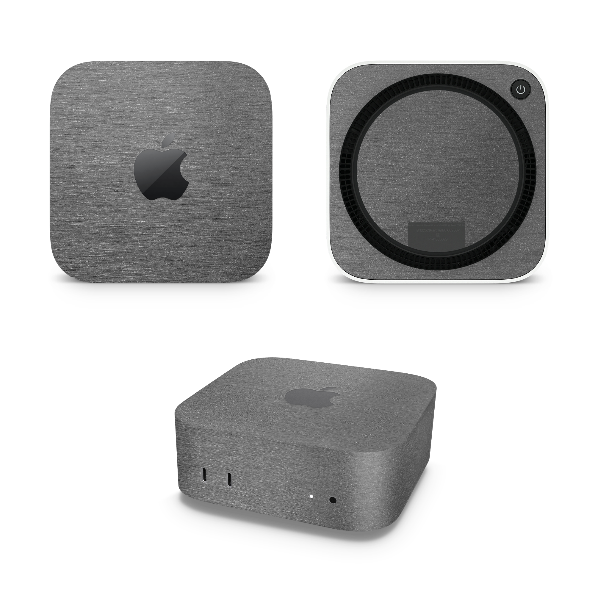 Apple Mac Mini 2024 Professional Brushed Black Skin Wrap Cover