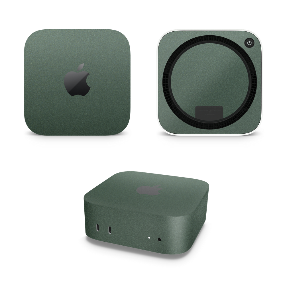 Apple Mac Mini 2024 Professional Matte Green Metallic Skin Wrap Cover