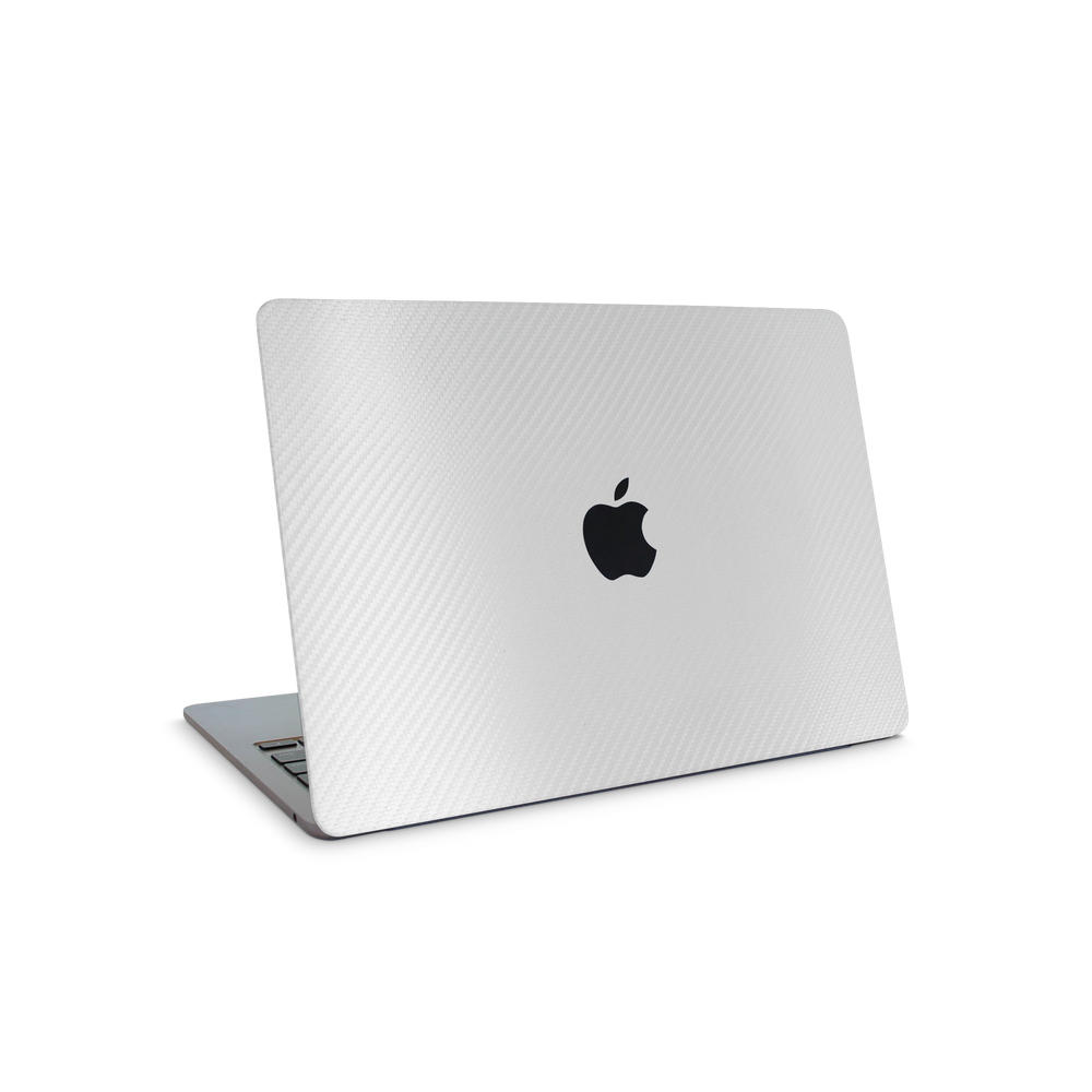 Apple Macbook Air 13 M2 Essentials White Carbon Fiber Skin Wrap Cover