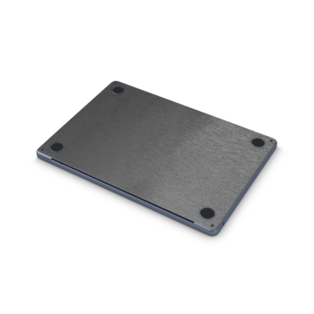 Apple Macbook Air 13 M2 Professional Bottom Brushed Black Skin Wrap Cover