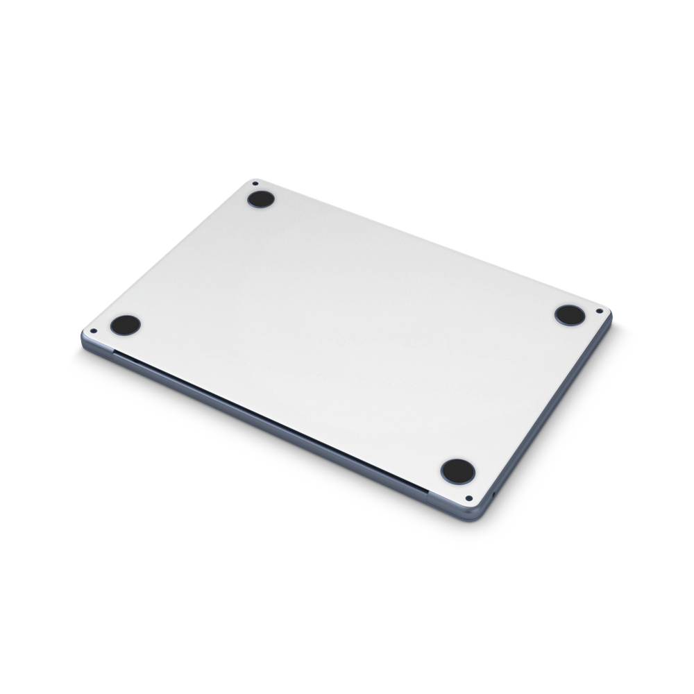 Apple Macbook Air 13 M2 Professional Bottom Satin White Skin Wrap Cover