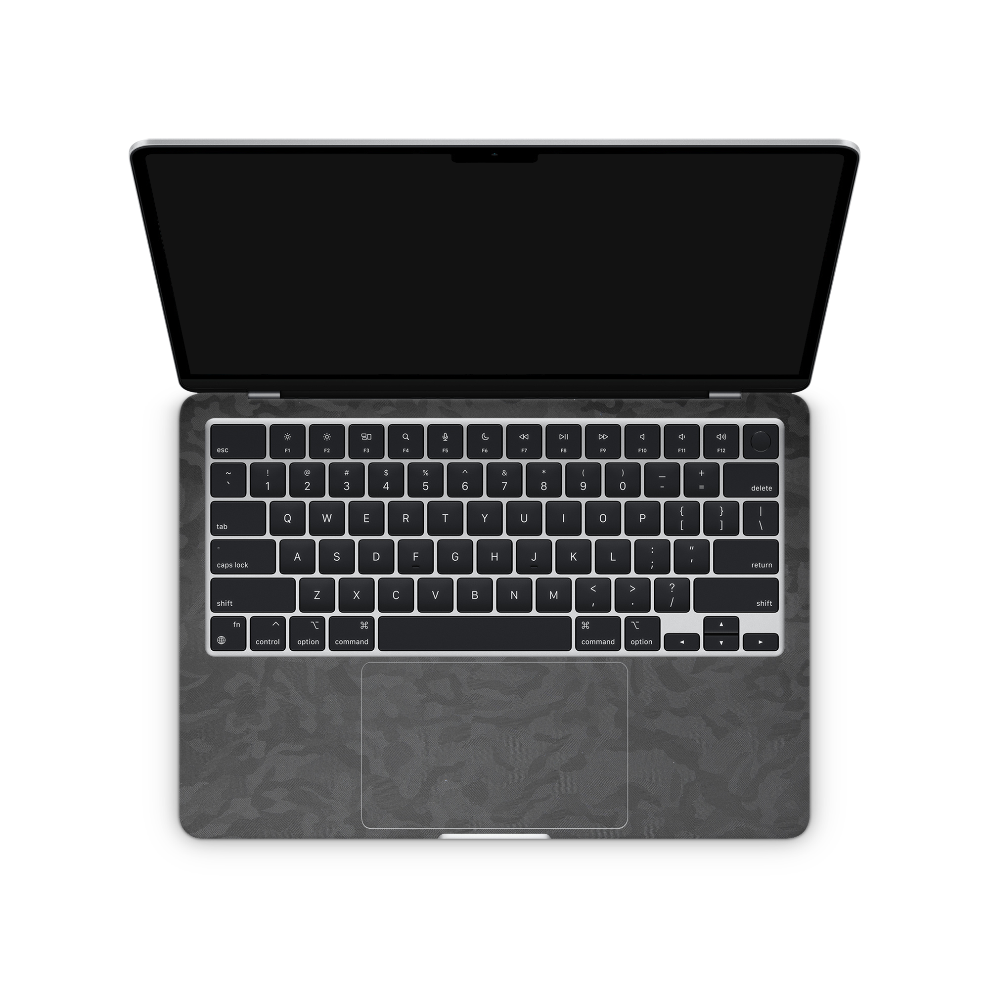 Apple Macbook Air 13 M2 Professional Interior Black Camo Skin Wrap Cover
