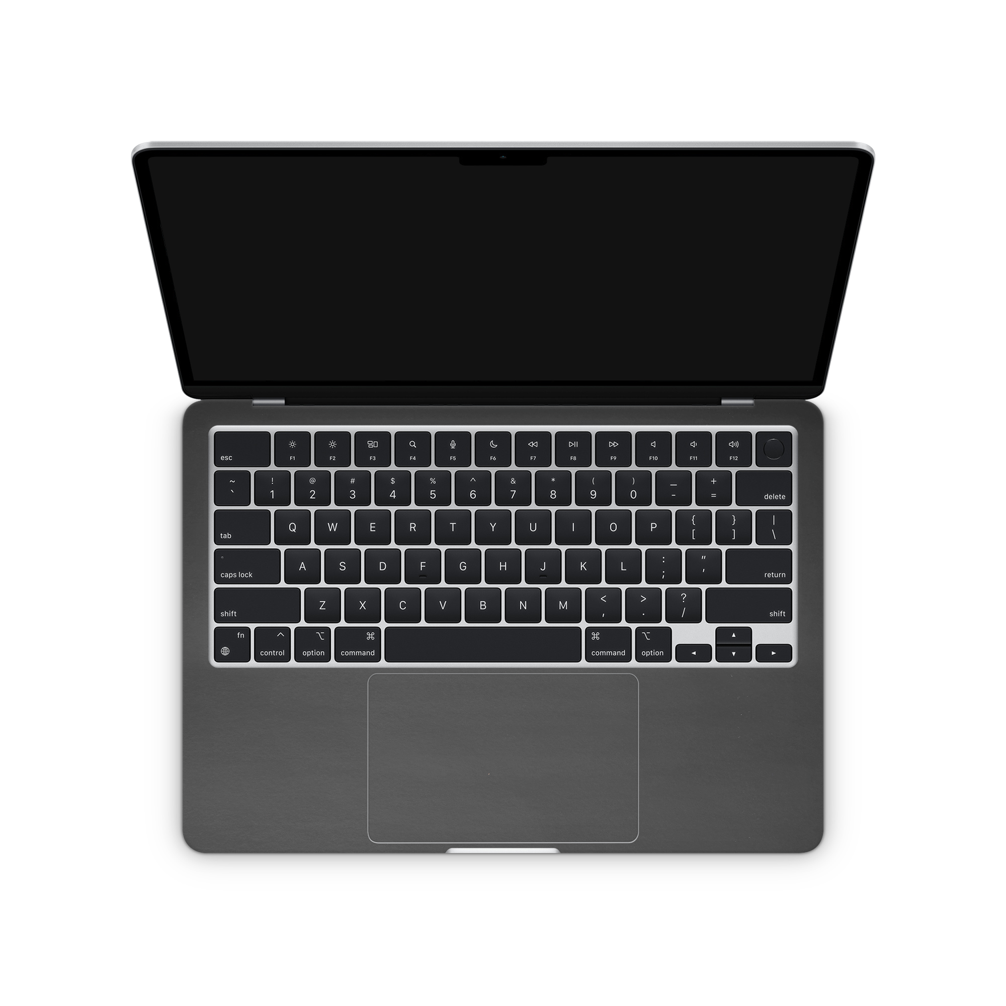 Apple Macbook Air 13 M2 Professional Interior Matte Black Skin Wrap Cover