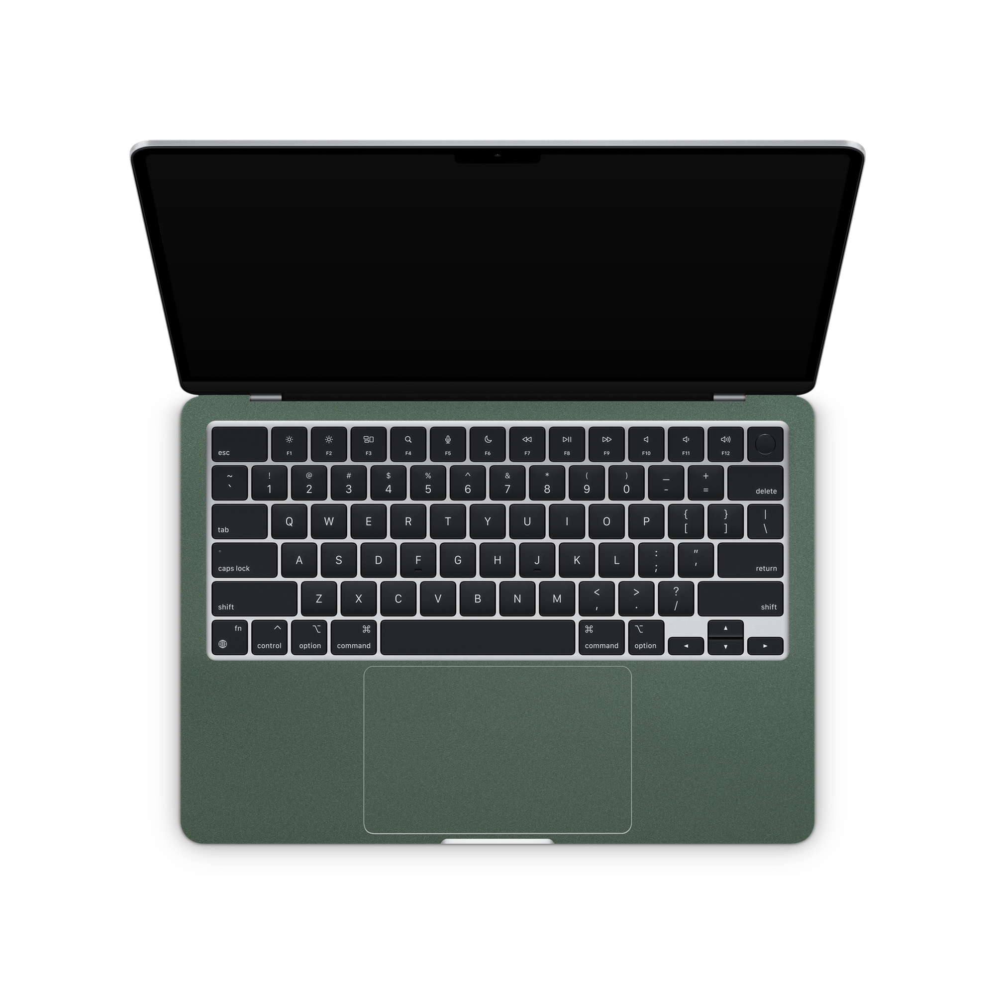 Apple MacBook Air M 13 2022-2024 Professional Interior Matte Green Metallic Skin Wrap Cover