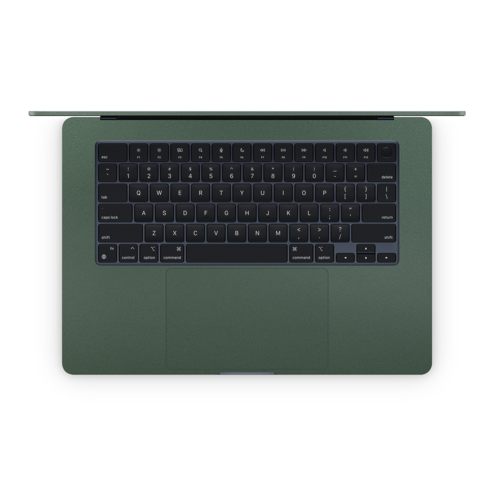 Apple MacBook Air M 15 2022-2024 Professional Interior Matte Green Metallic Skin Wrap Cover