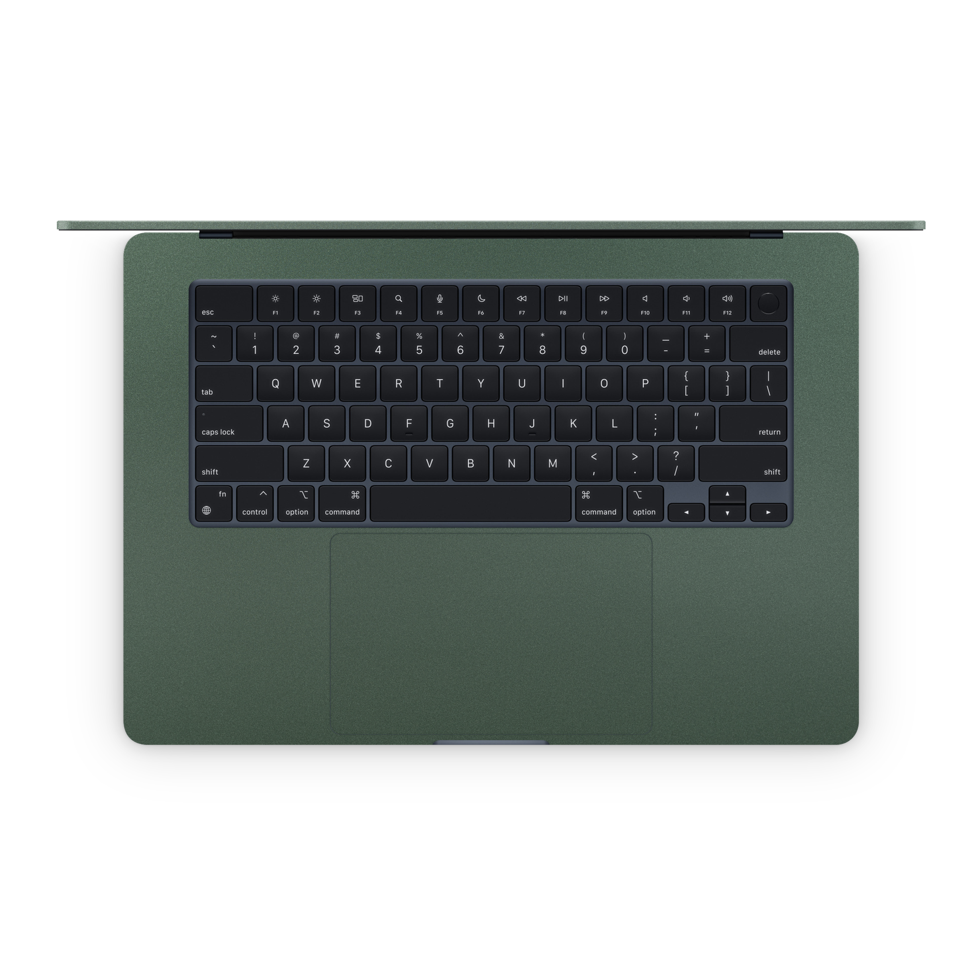 Apple MacBook Air M 15 2022-2024 Professional Interior Matte Green Metallic Skin Wrap Cover