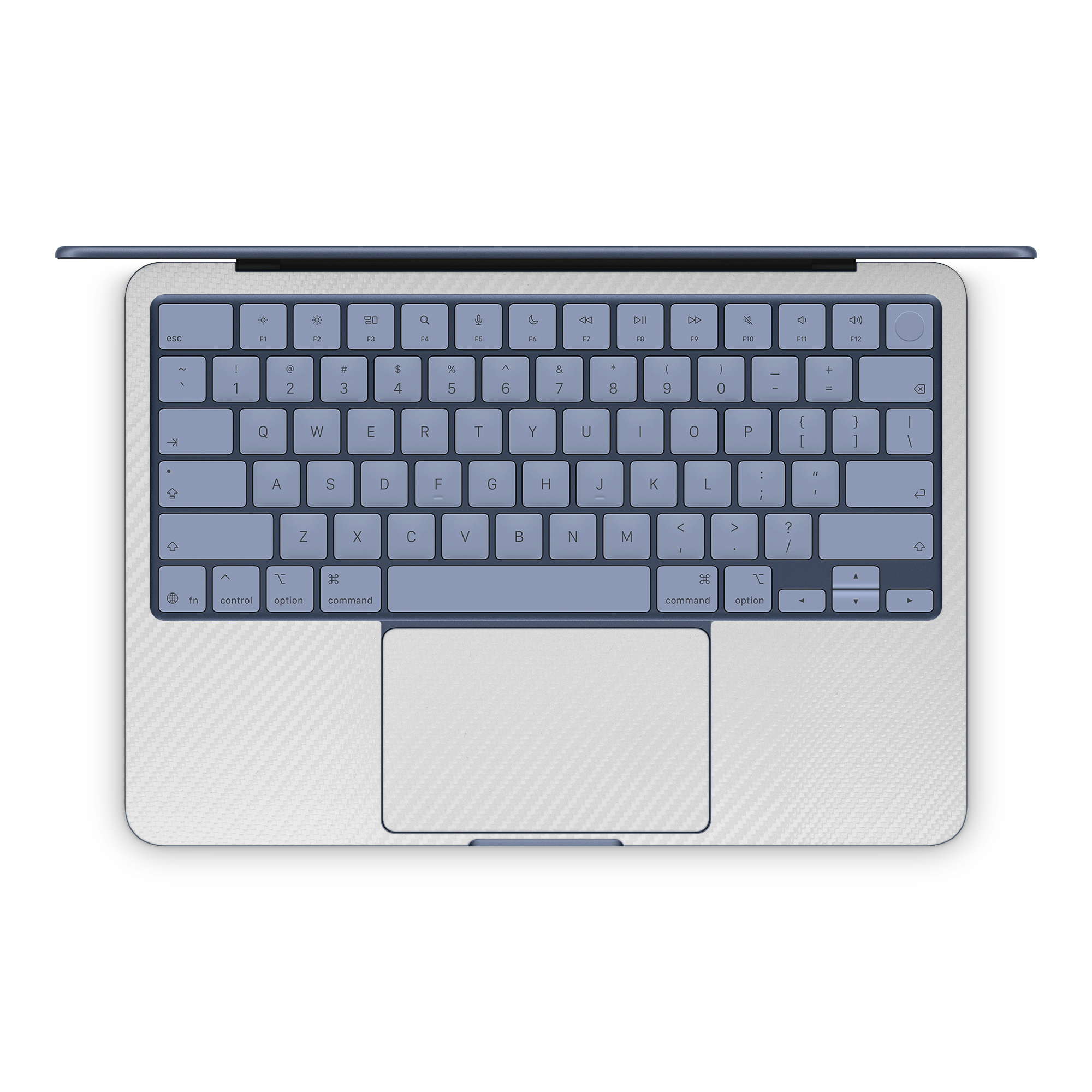 Apple Macbook Neo 13 2026 Professional Interior White Carbon Fiber Skin Wrap Cover