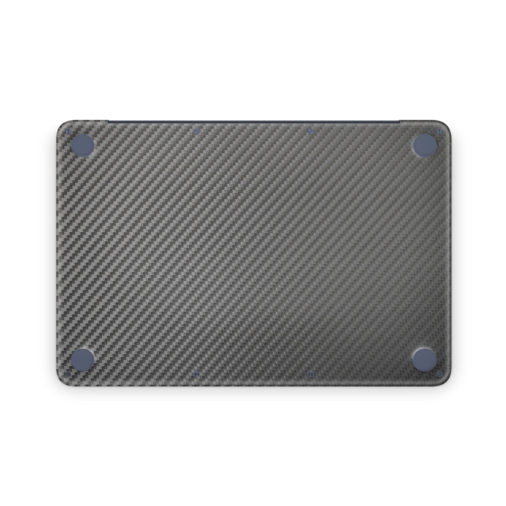 Apple Macbook Neo 13 2026 Ultimate Professional Bottom Black Carbon Fiber Skin Wrap Cover