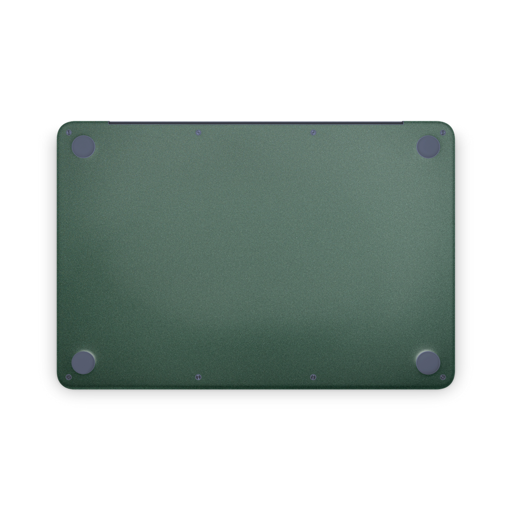Apple MacBook Neo 13 2026 Professional Bottom Matte Green Metallic Skin Wrap Cover