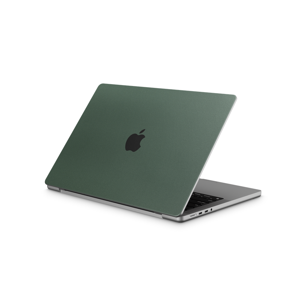 Apple Macbook Pro 14" 2021+ Essentials Matte Green Metallic Skin Wrap Cover
