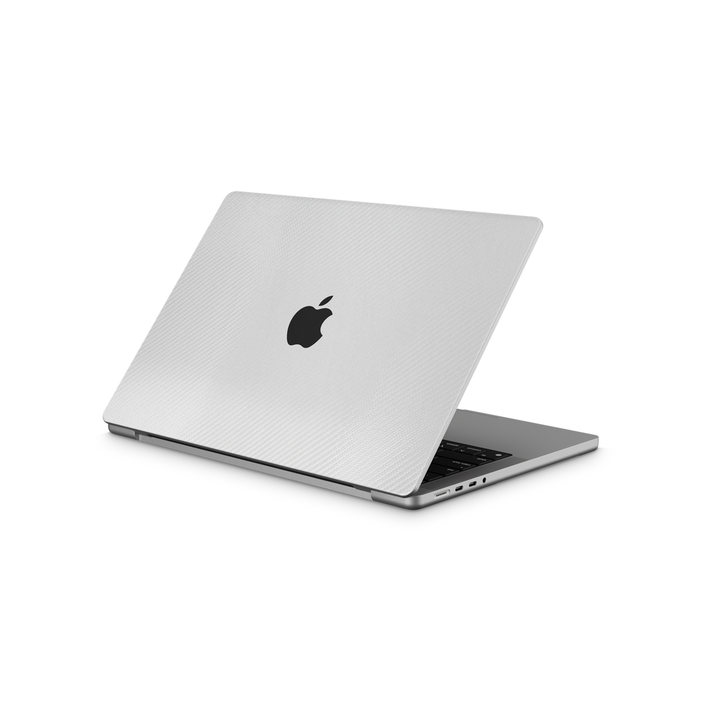 Apple Macbook Professional 14 M1 Essentials White Carbon Fiber Skin Wrap Cover