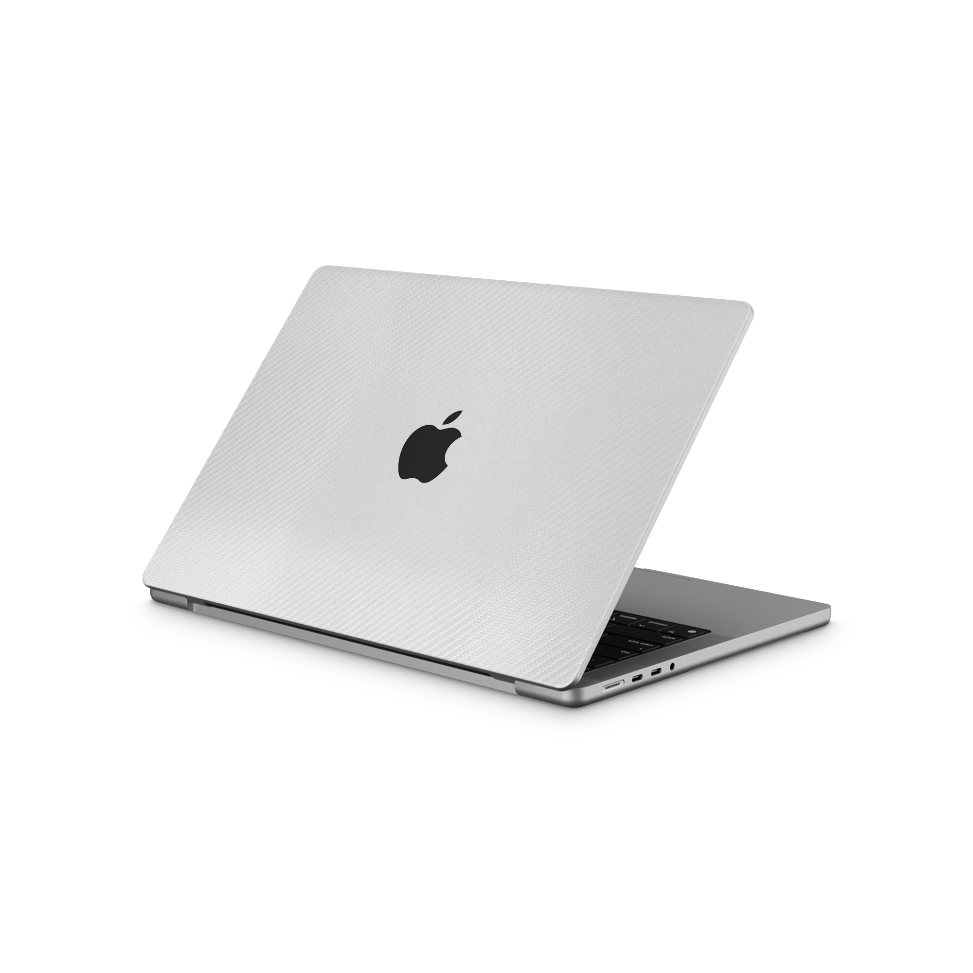 Apple Macbook Professional 14 M1 Essentials White Carbon Fiber Skin Wrap Cover
