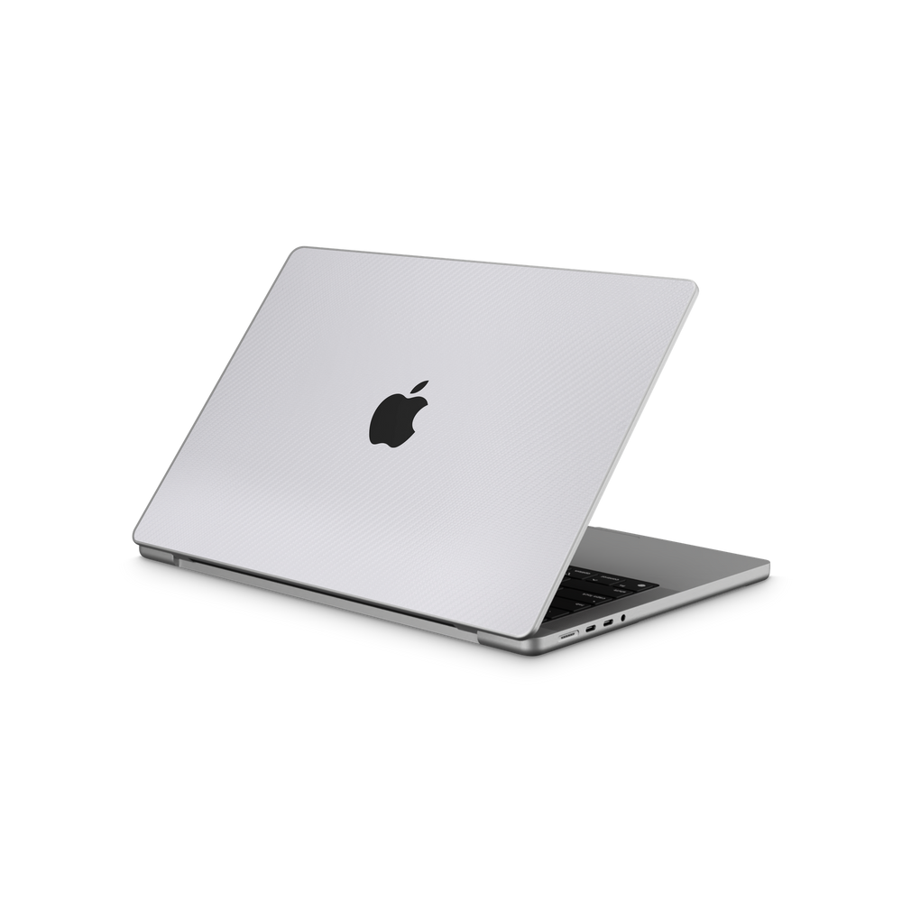 Apple Macbook Pro 14 2021+ Essentials White Carbon Fiber Skin Wrap Cover