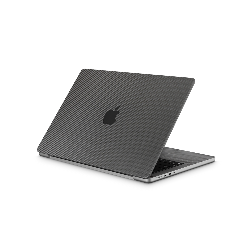 Apple Macbook Professional 14 M1 Professional Black Carbon Fiber Skin Wrap Cover
