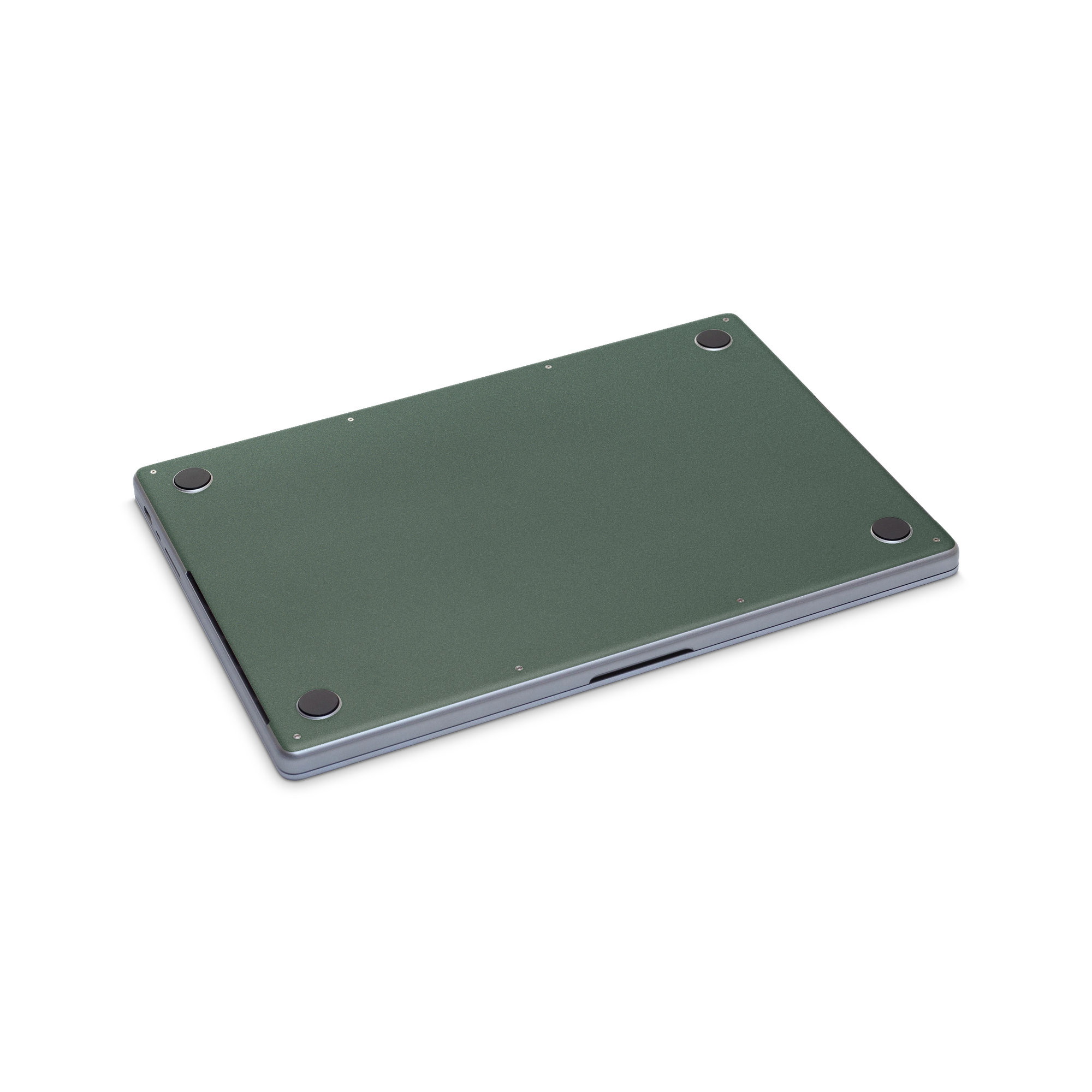 Apple Macbook Pro 14" 2021+ Professional Bottom Matte Green Metallic Skin Wrap Cover