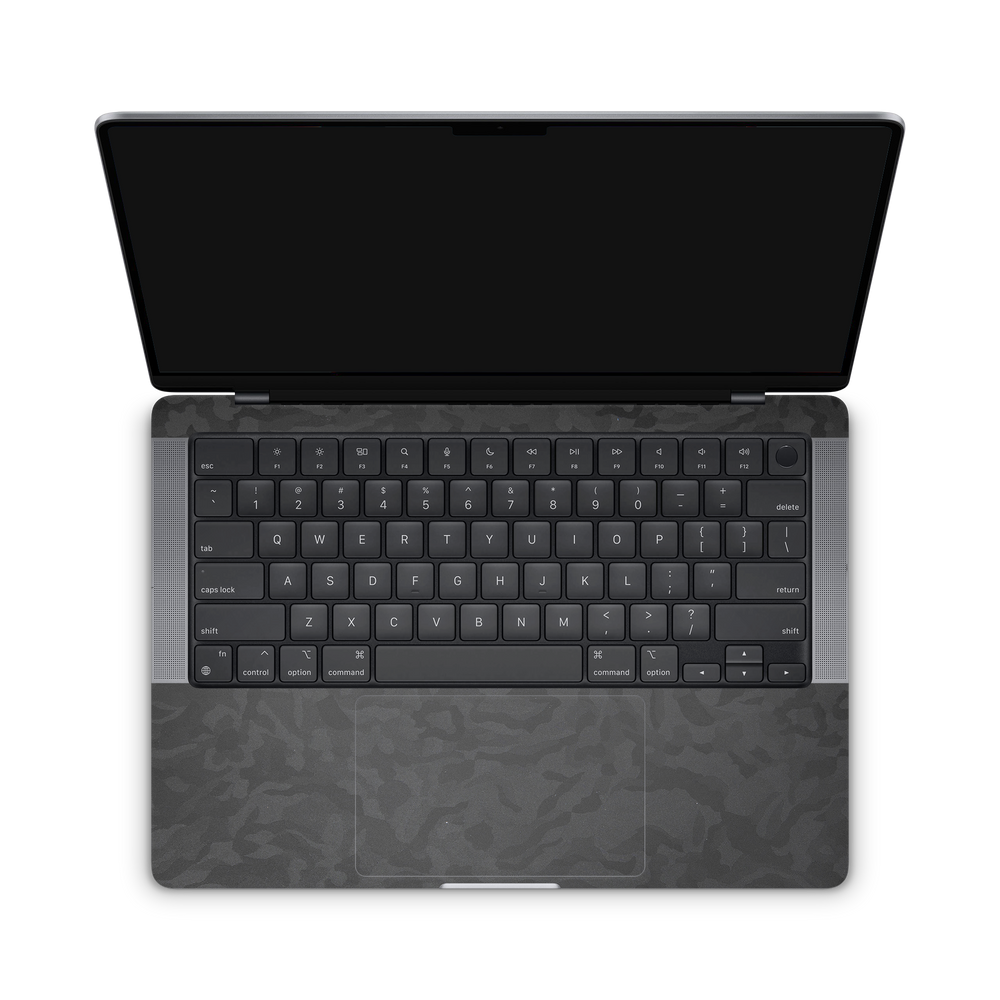 Apple Macbook Professional 14 M1 Professional Interior Black Camo Skin Wrap Cover