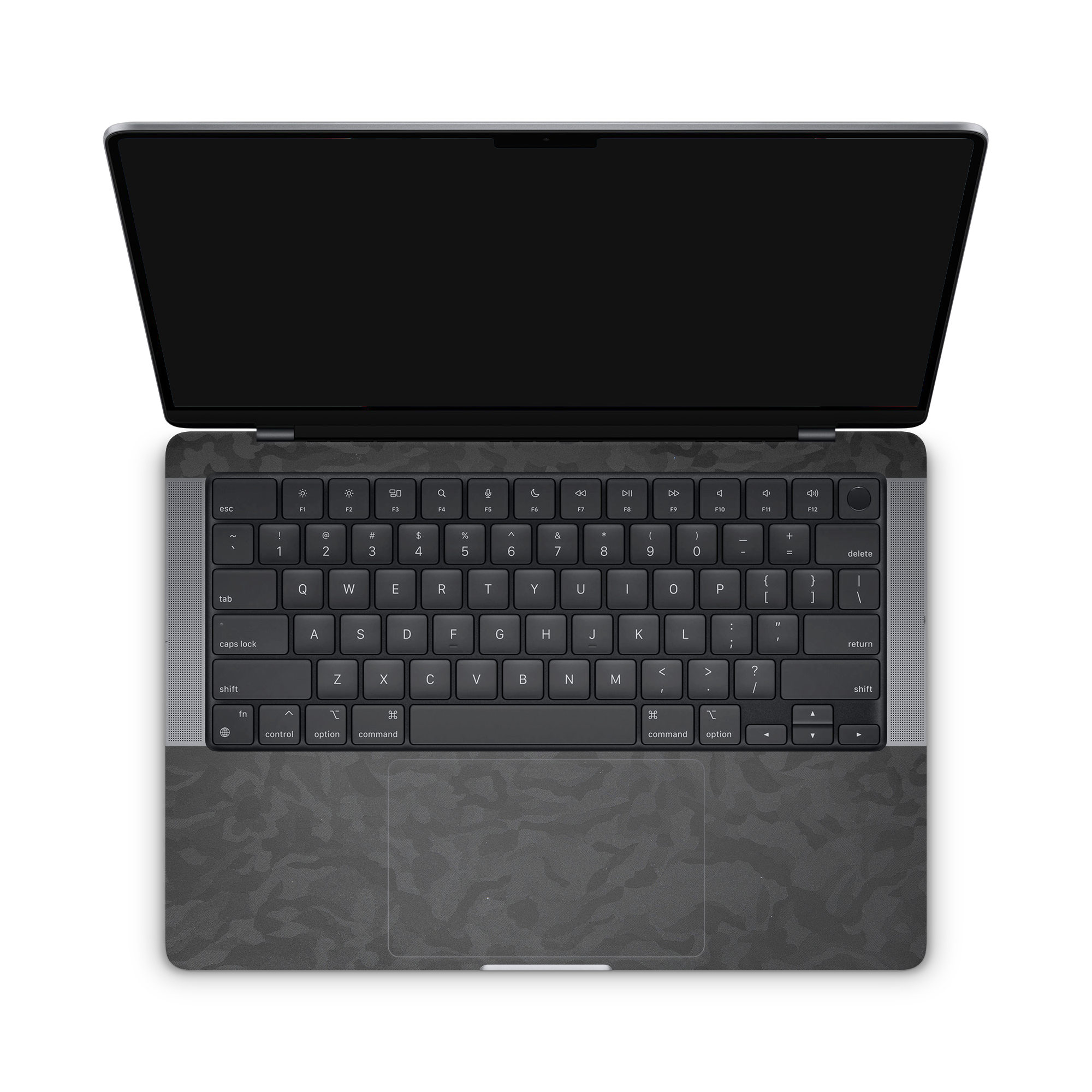 Apple Macbook Professional 14 M1 Professional Interior Black Camo Skin Wrap Cover