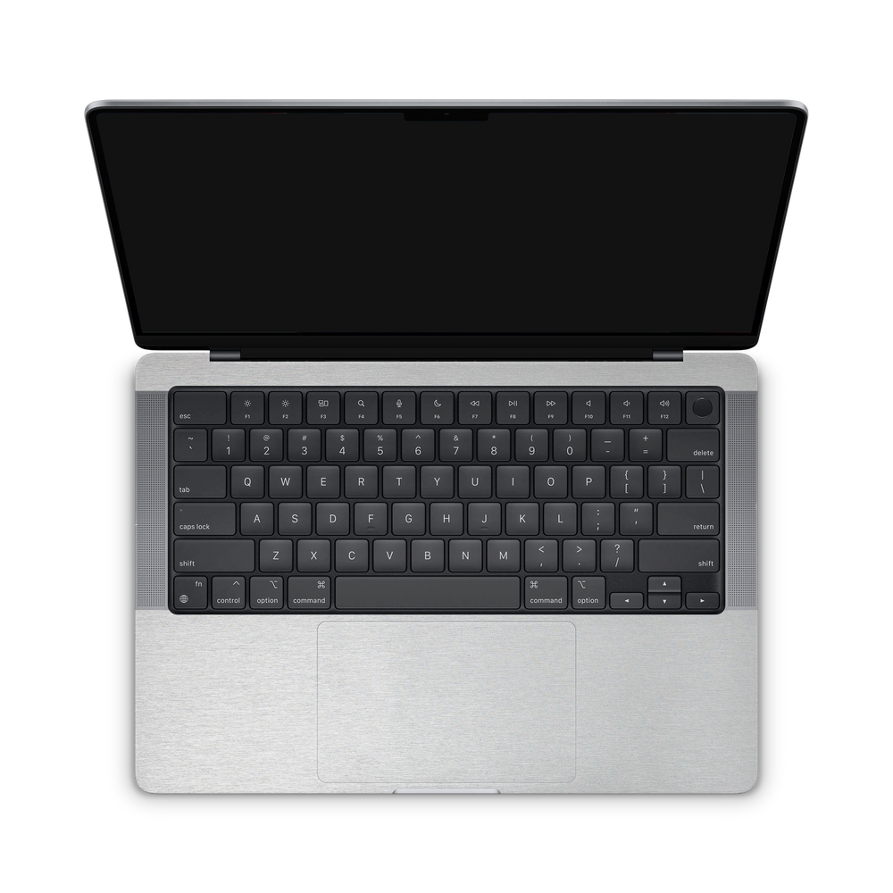 Apple Macbook Professional 14 M1 Professional Interior Brushed Aluminum Skin Wrap Cover