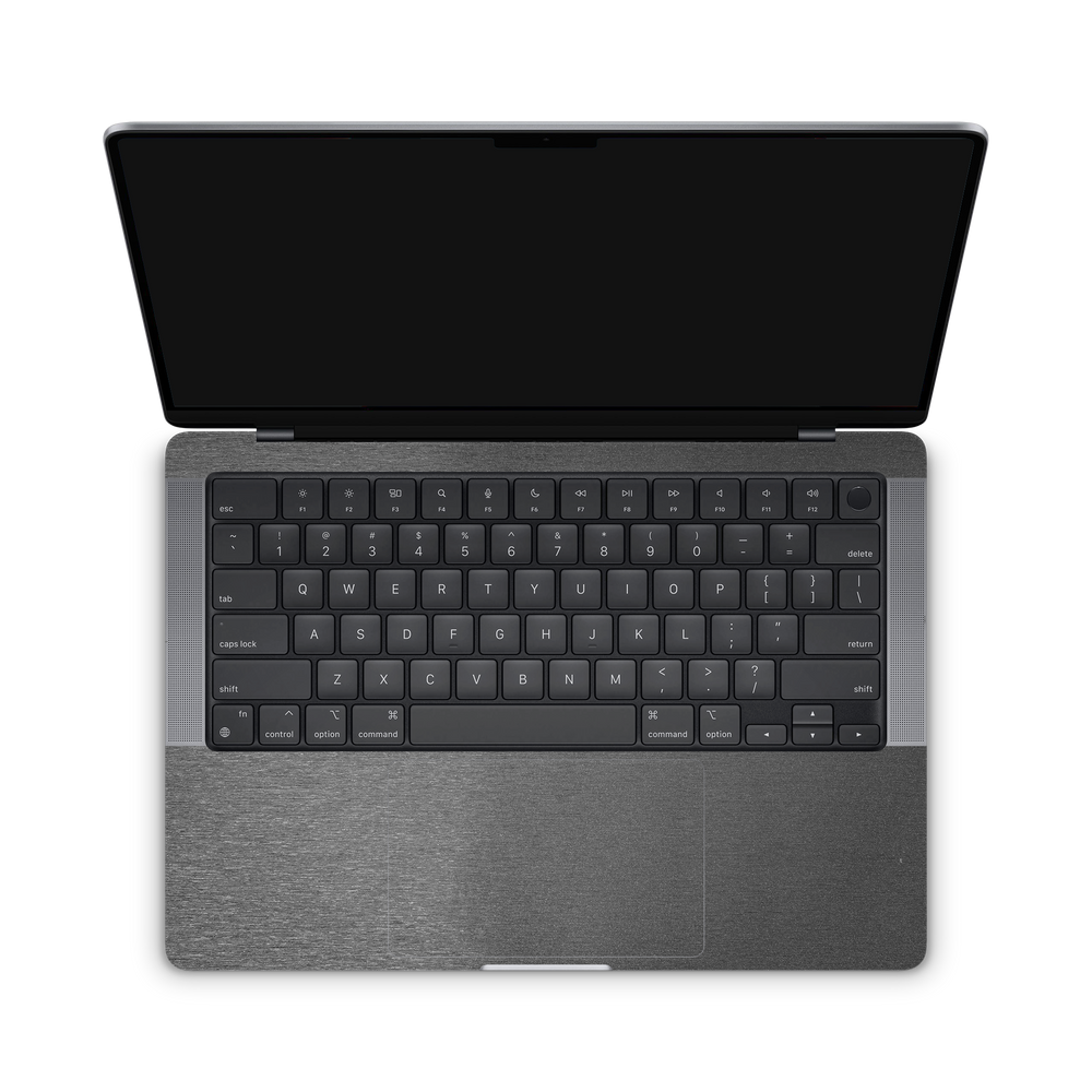 Apple Macbook Professional 14 M1 Professional Interior Brushed Black Skin Wrap Cover