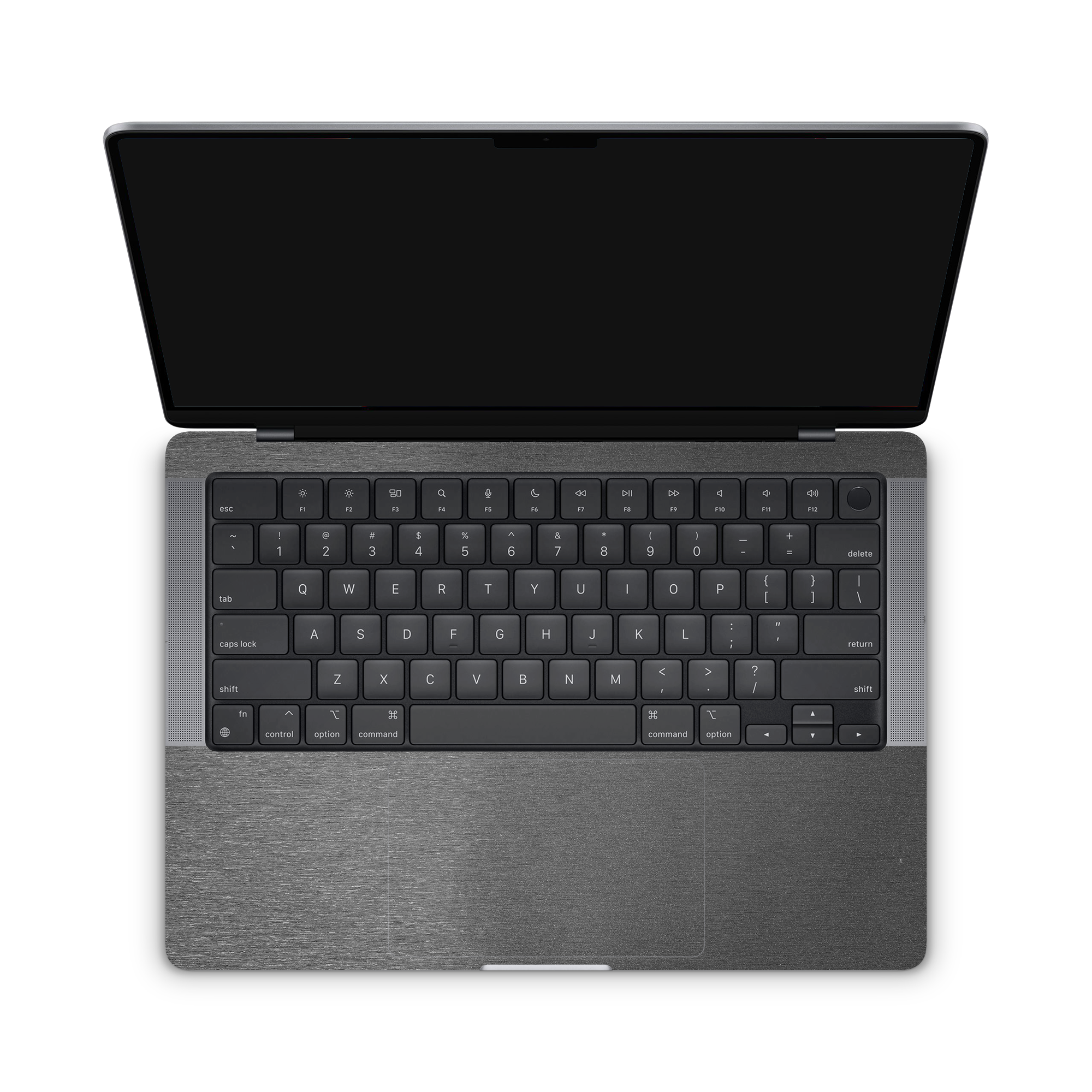 Apple Macbook Professional 14 M1 Professional Interior Brushed Black Skin Wrap Cover