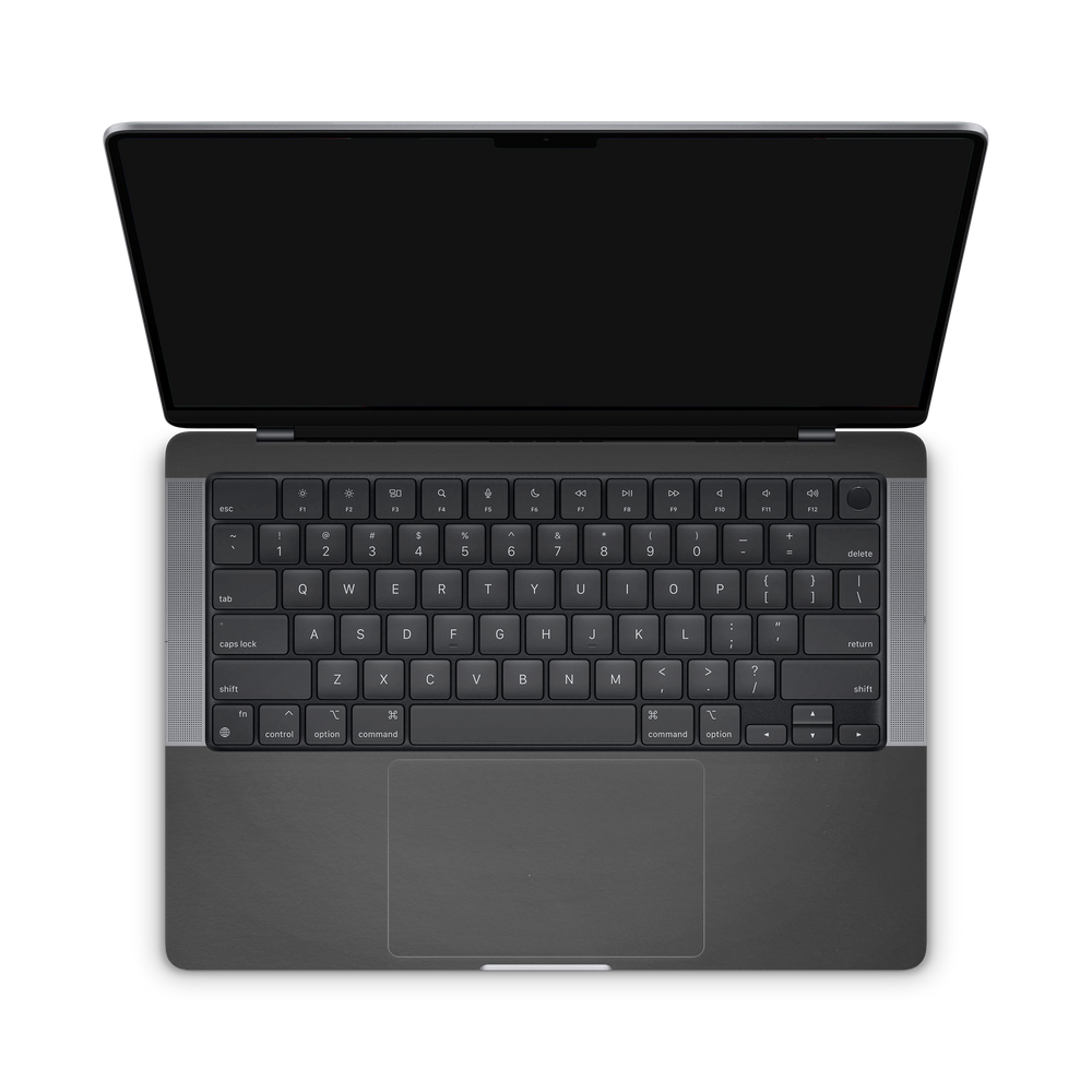 Apple Macbook Professional 14 M1 Professional Interior Matte Black Skin Wrap Cover