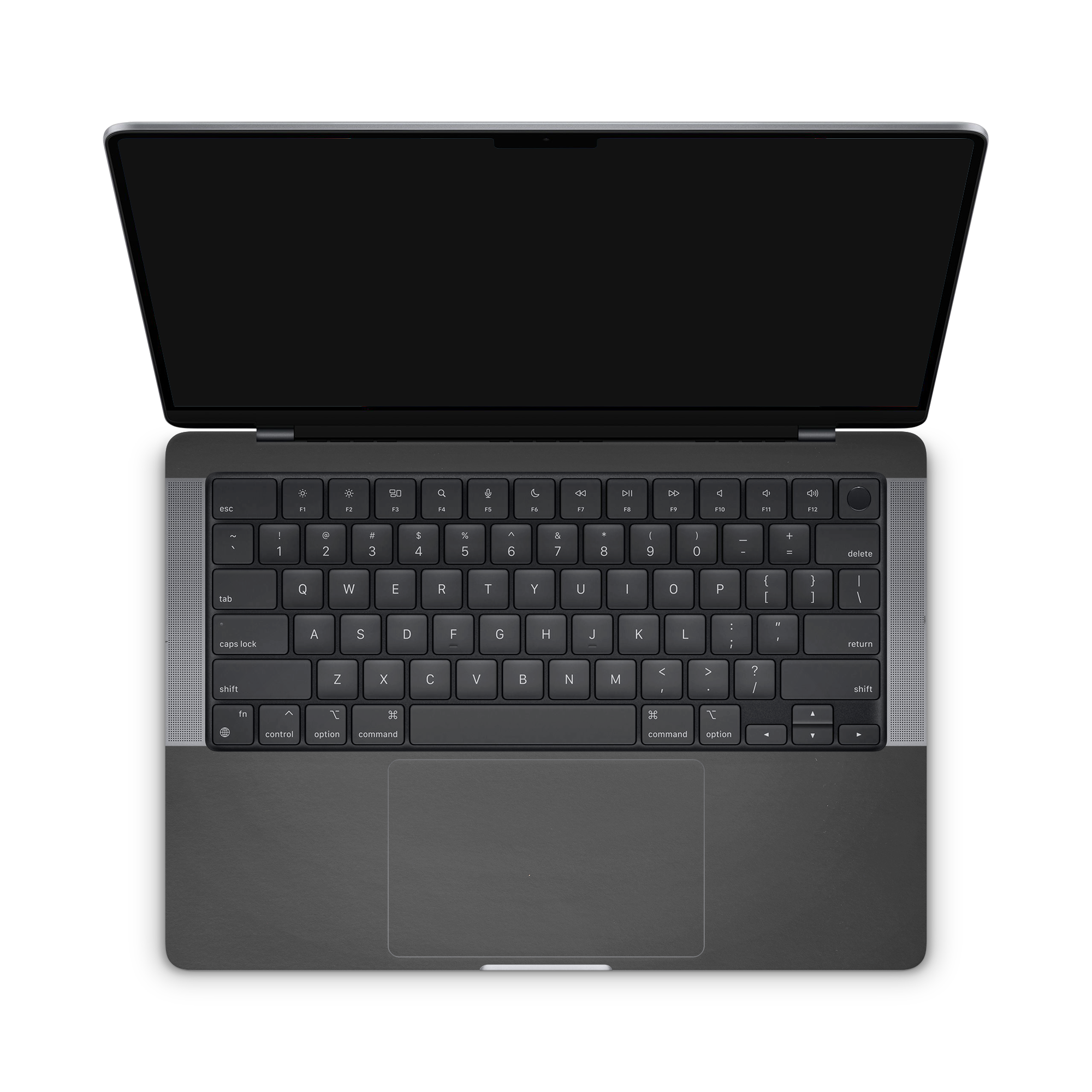 Apple Macbook Professional 14 M1 Professional Interior Matte Black Skin Wrap Cover