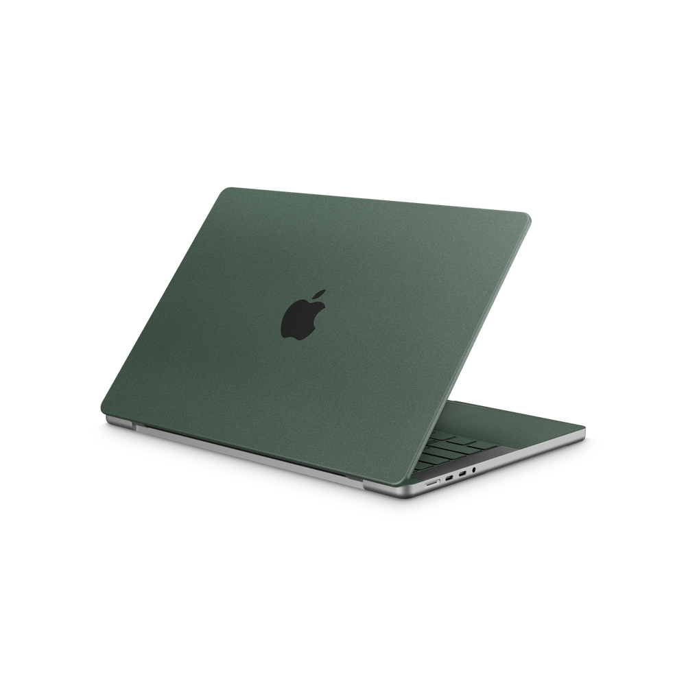 Apple Macbook Pro 14" 2021+ Professional Matte Green Metallic Skin Wrap Cover