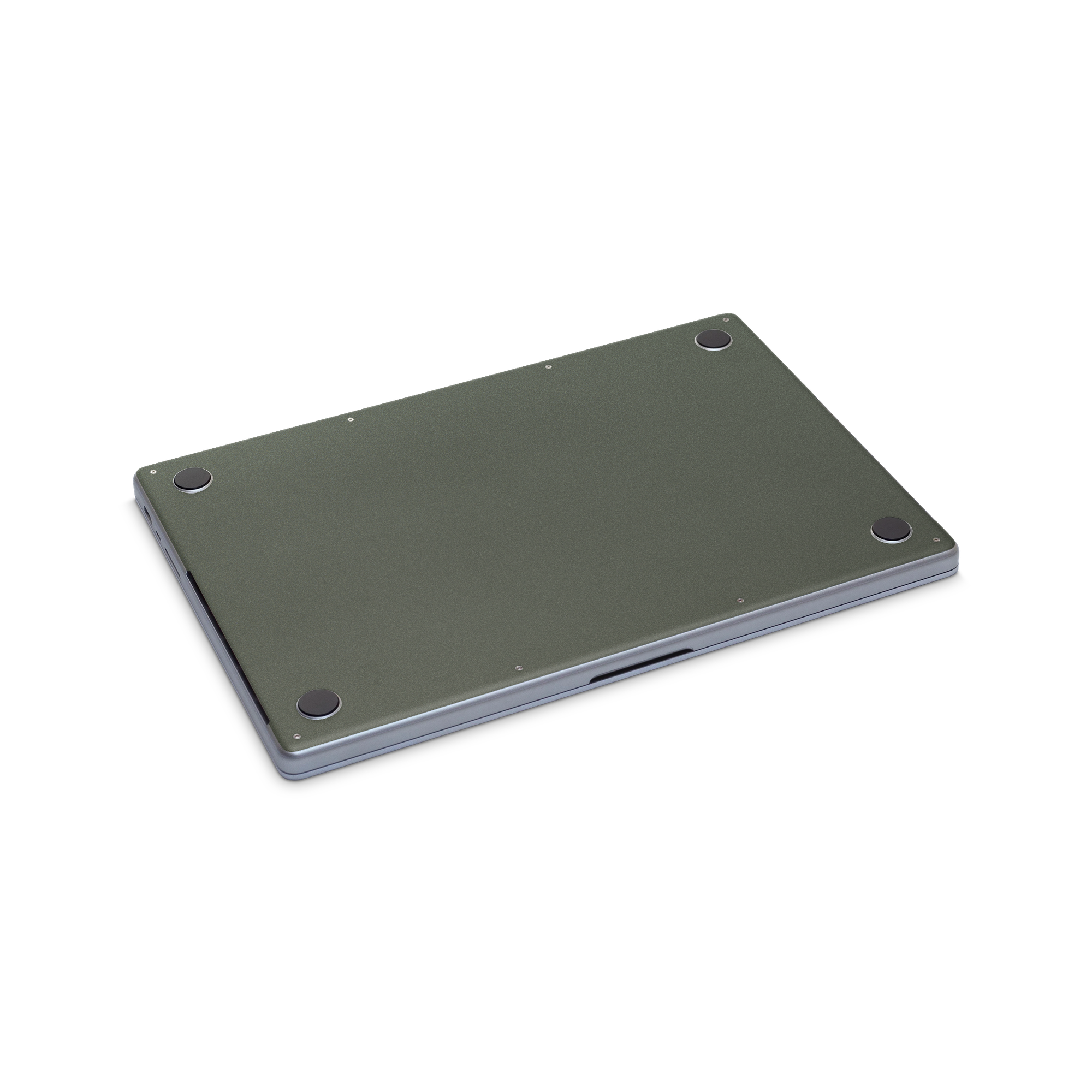 Apple Macbook Pro 14 2021+ Ultimate Bottom Matte Green Metallic Skin Wrap Cover